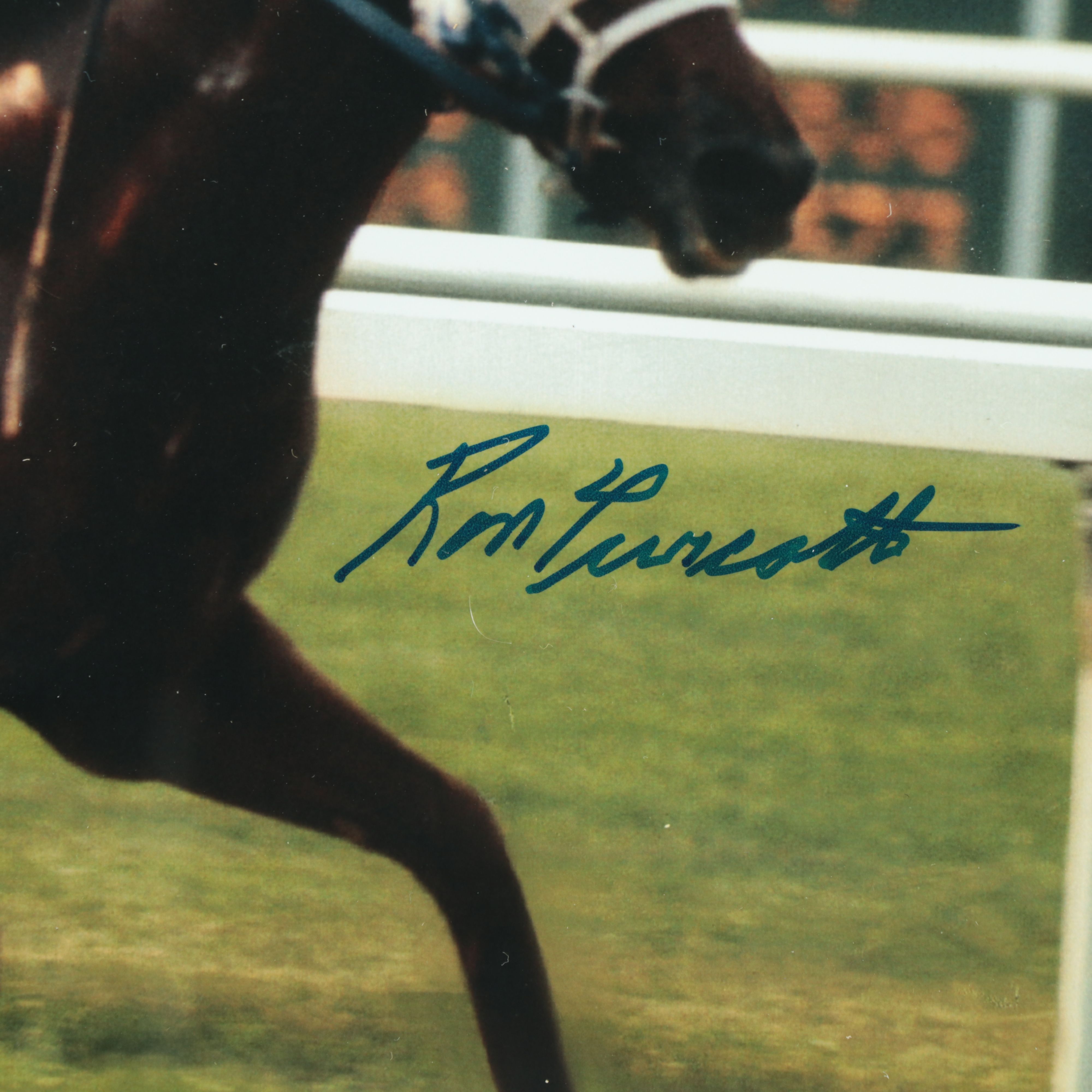 Ron Turcotte Signed Print Featuring Secretariat, JSA