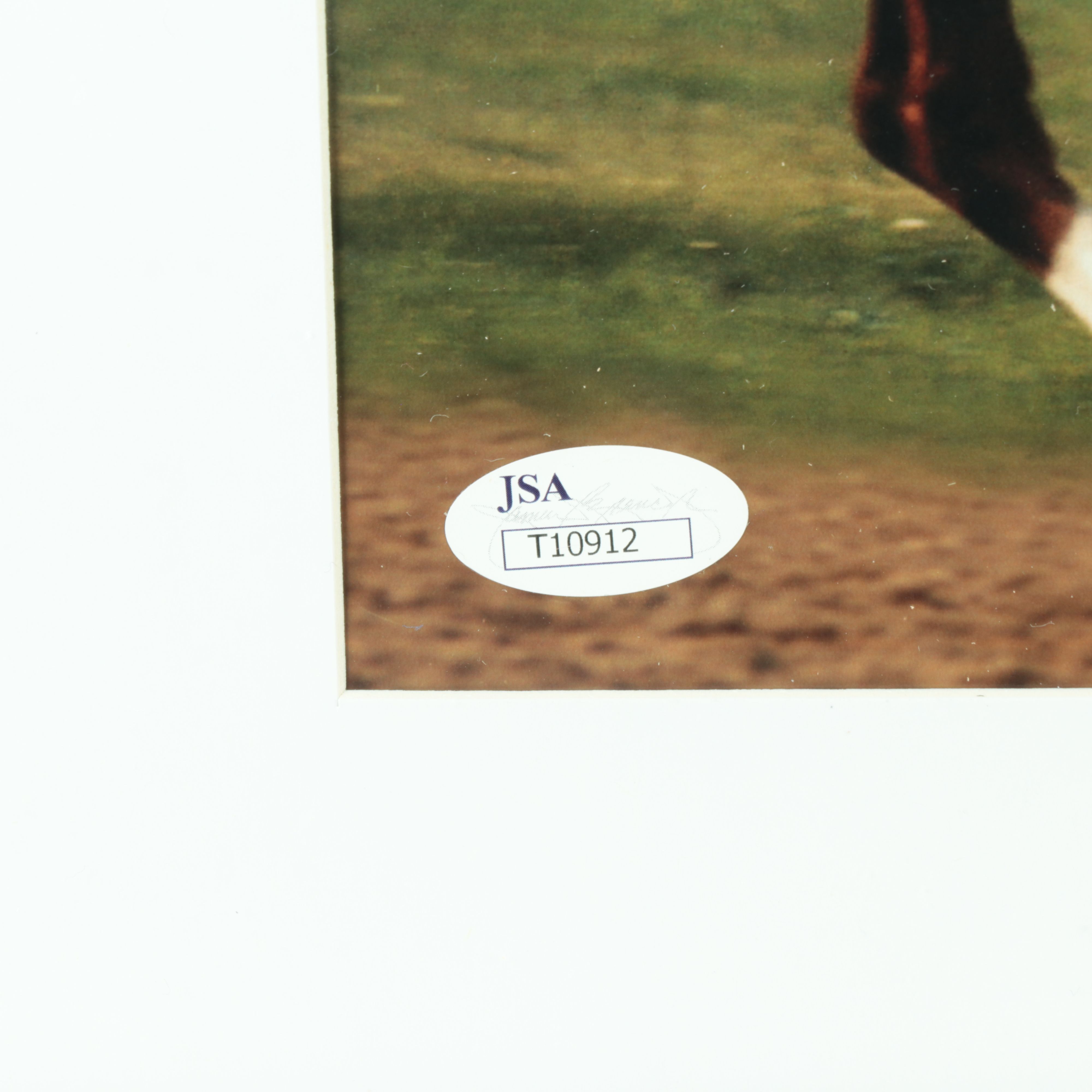 Ron Turcotte Signed Print Featuring Secretariat, JSA