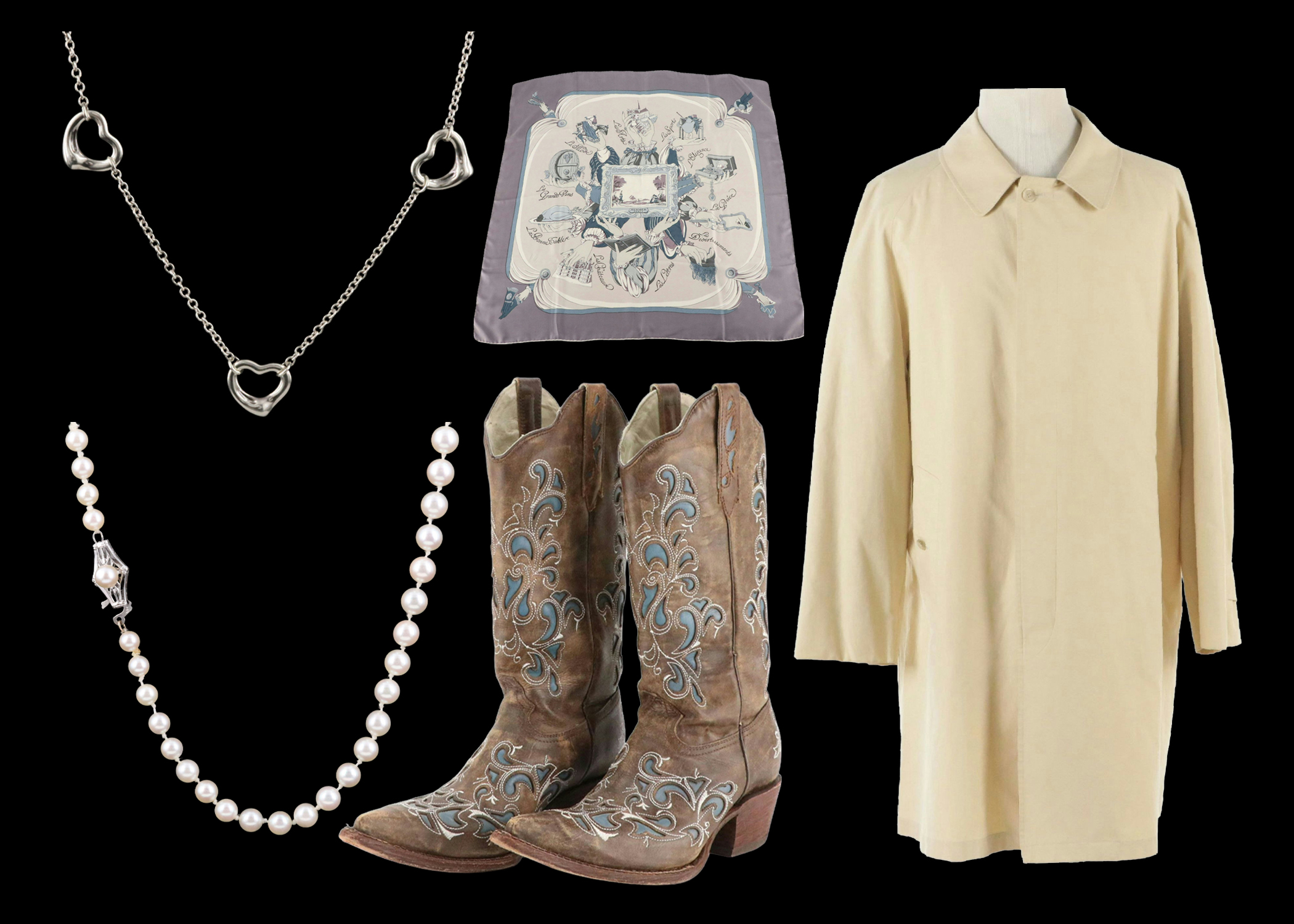 Cowboys, Crystals & Couture: A Nostalgic Mix of Vintage Boots, Bling & Bags