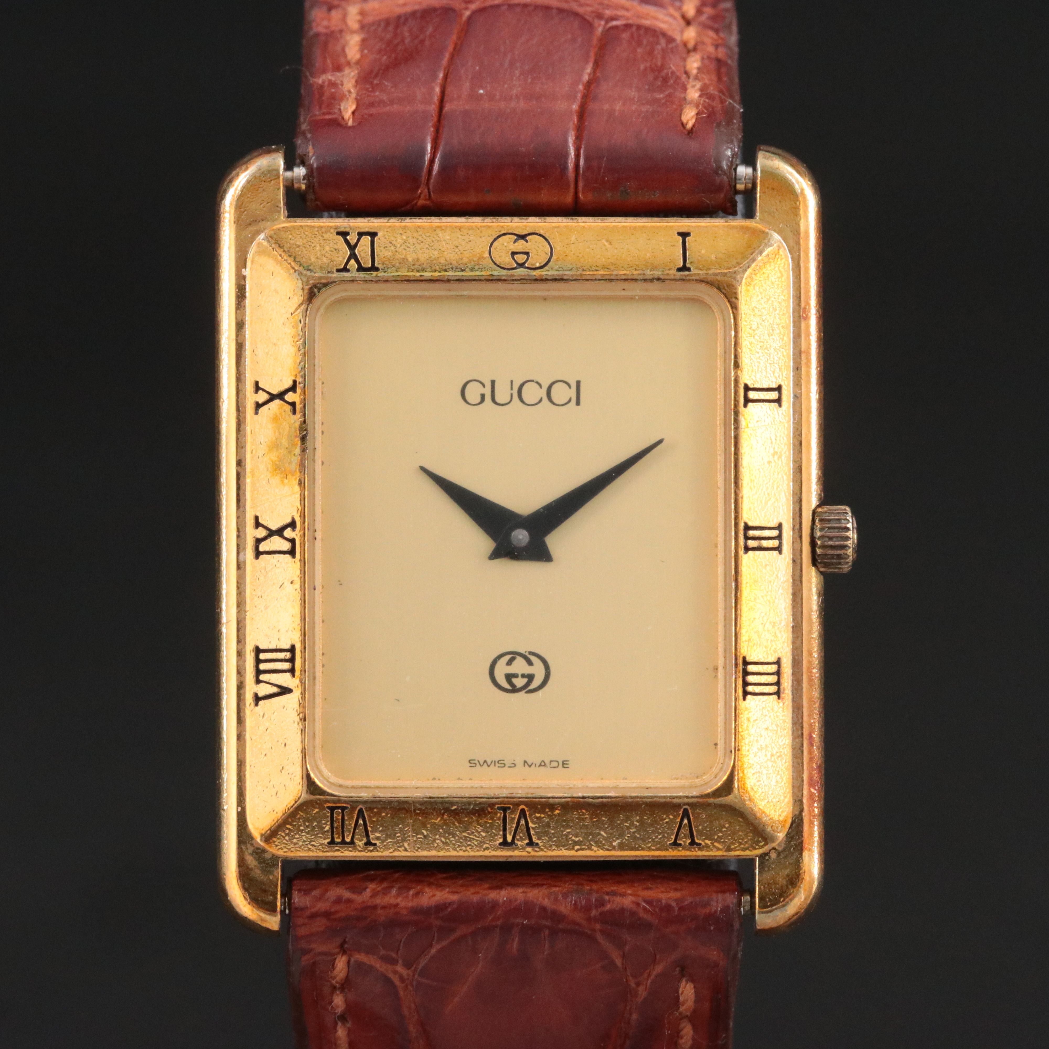 Gucci Swiss Made Tank Style Quartz Watch Model 4200M watch