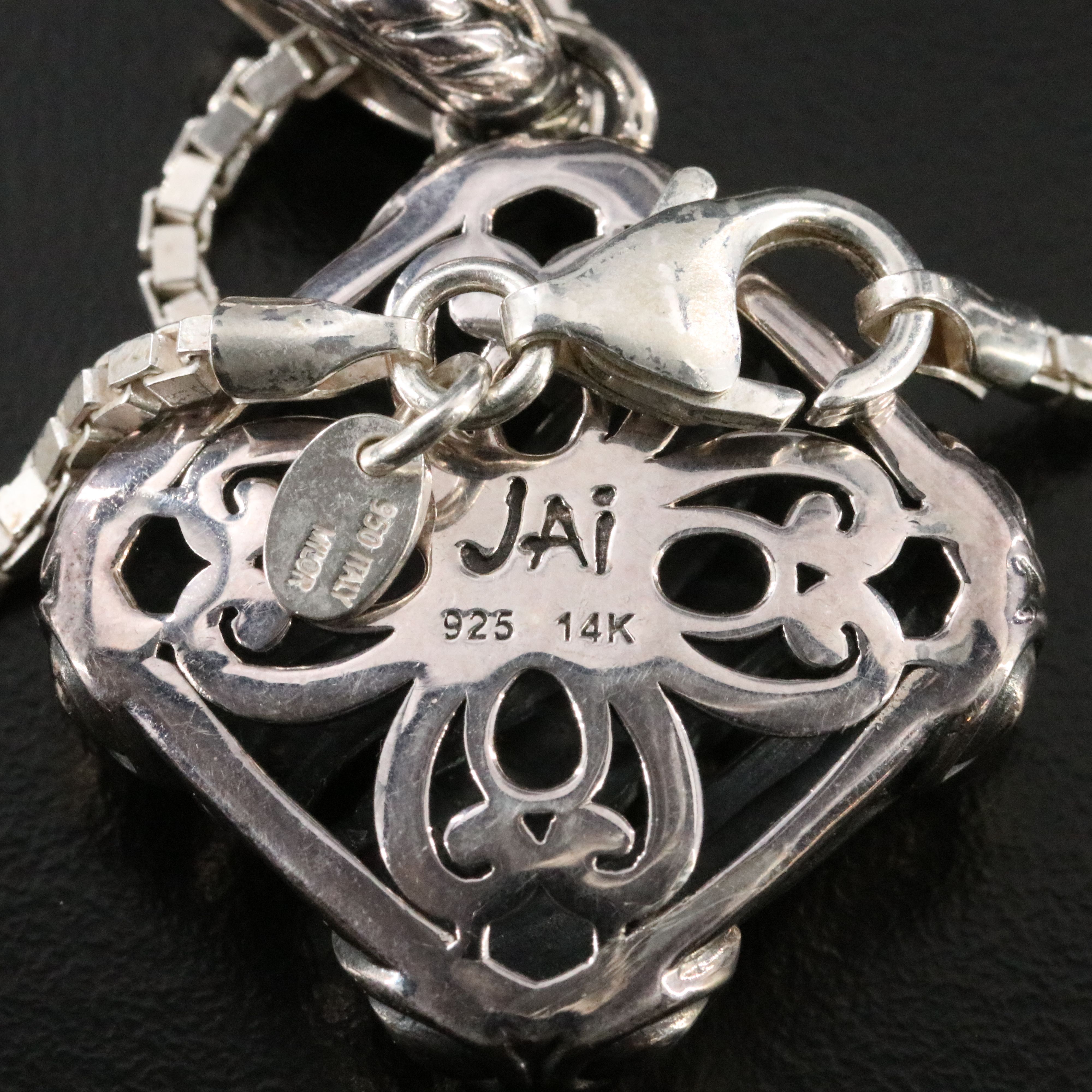 JAi by John Hardy Sterling Pendant with 14K Accents on 950 Silver Necklace