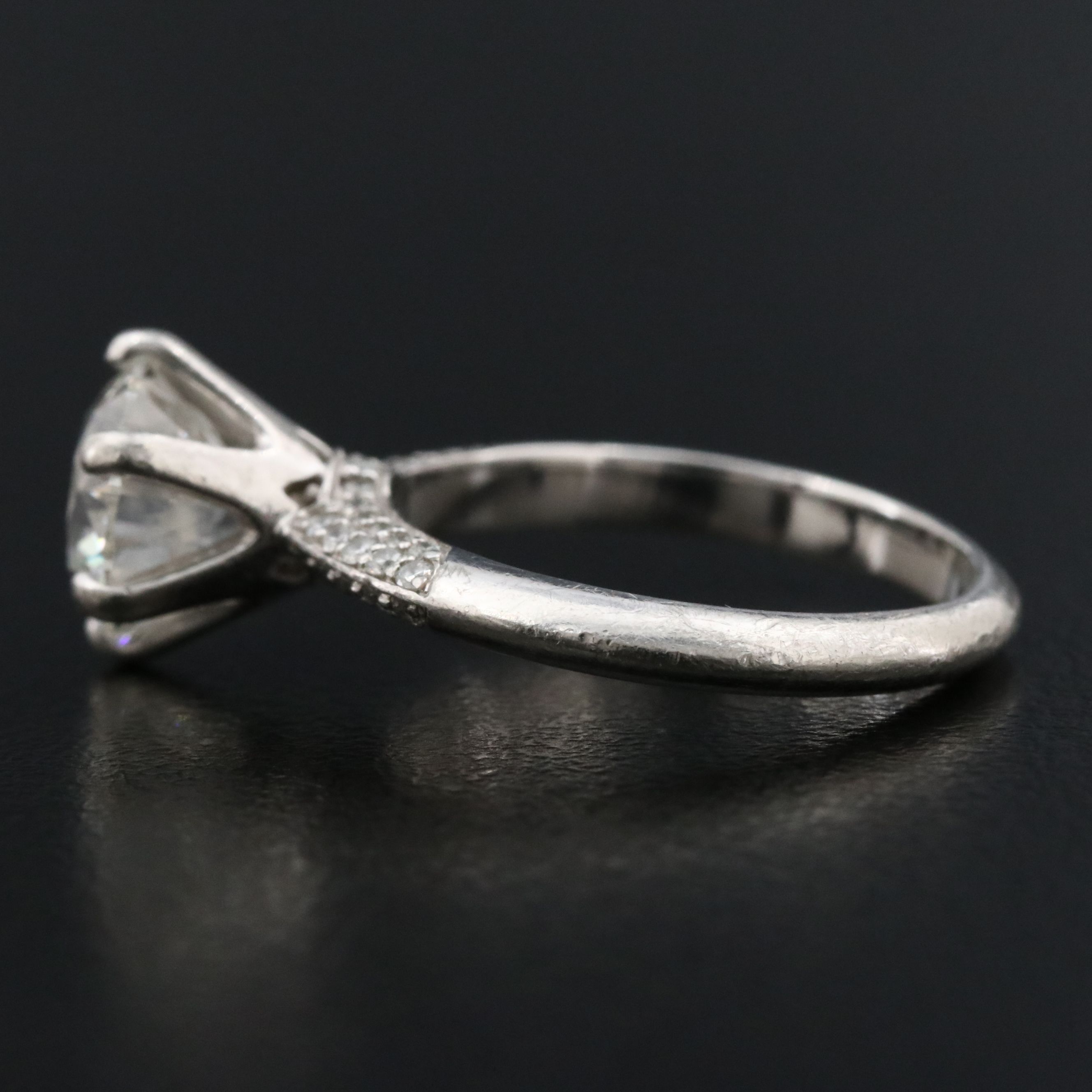 Platinum 1.96 CTW Diamond Ring with Online GIA Report