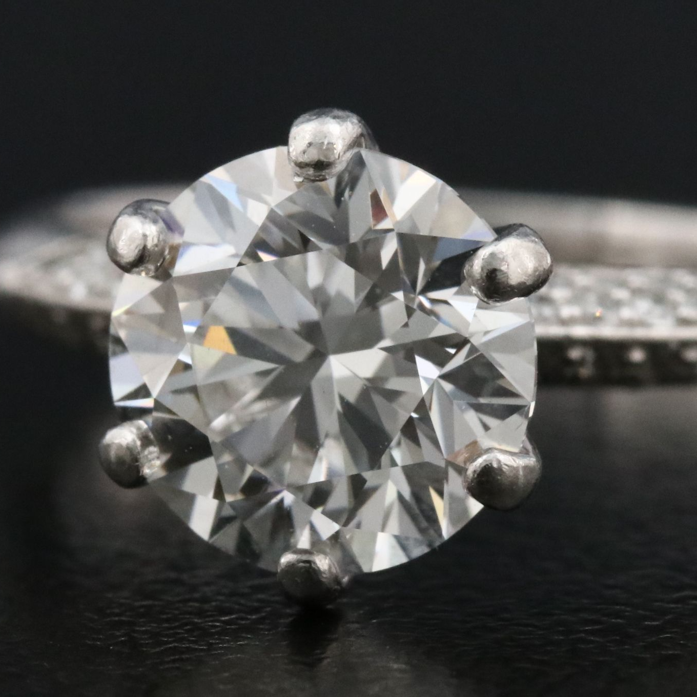 Platinum 1.96 CTW Diamond Ring with Online GIA Report