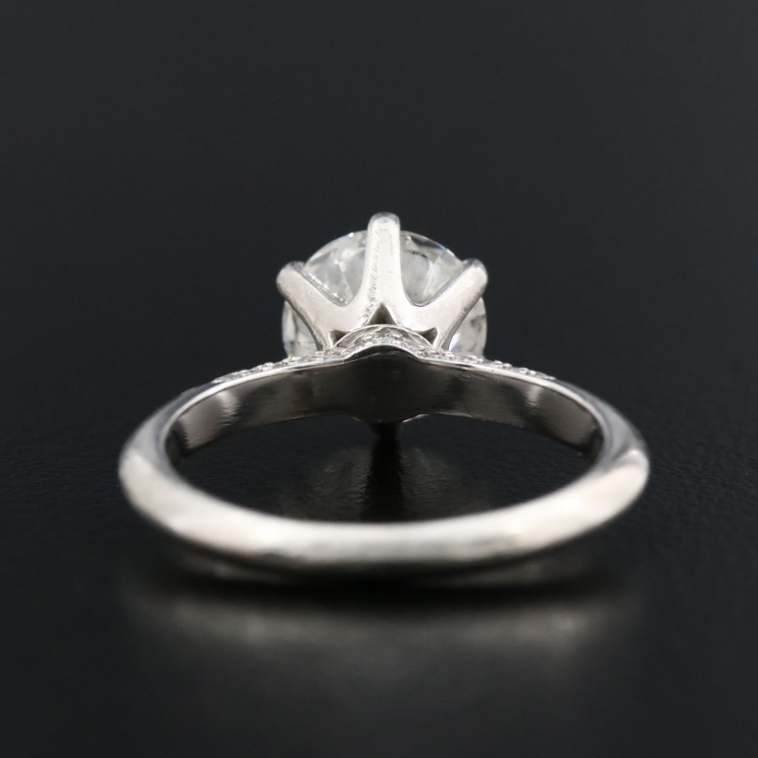 Platinum 1.96 CTW Diamond Ring with Online GIA Report