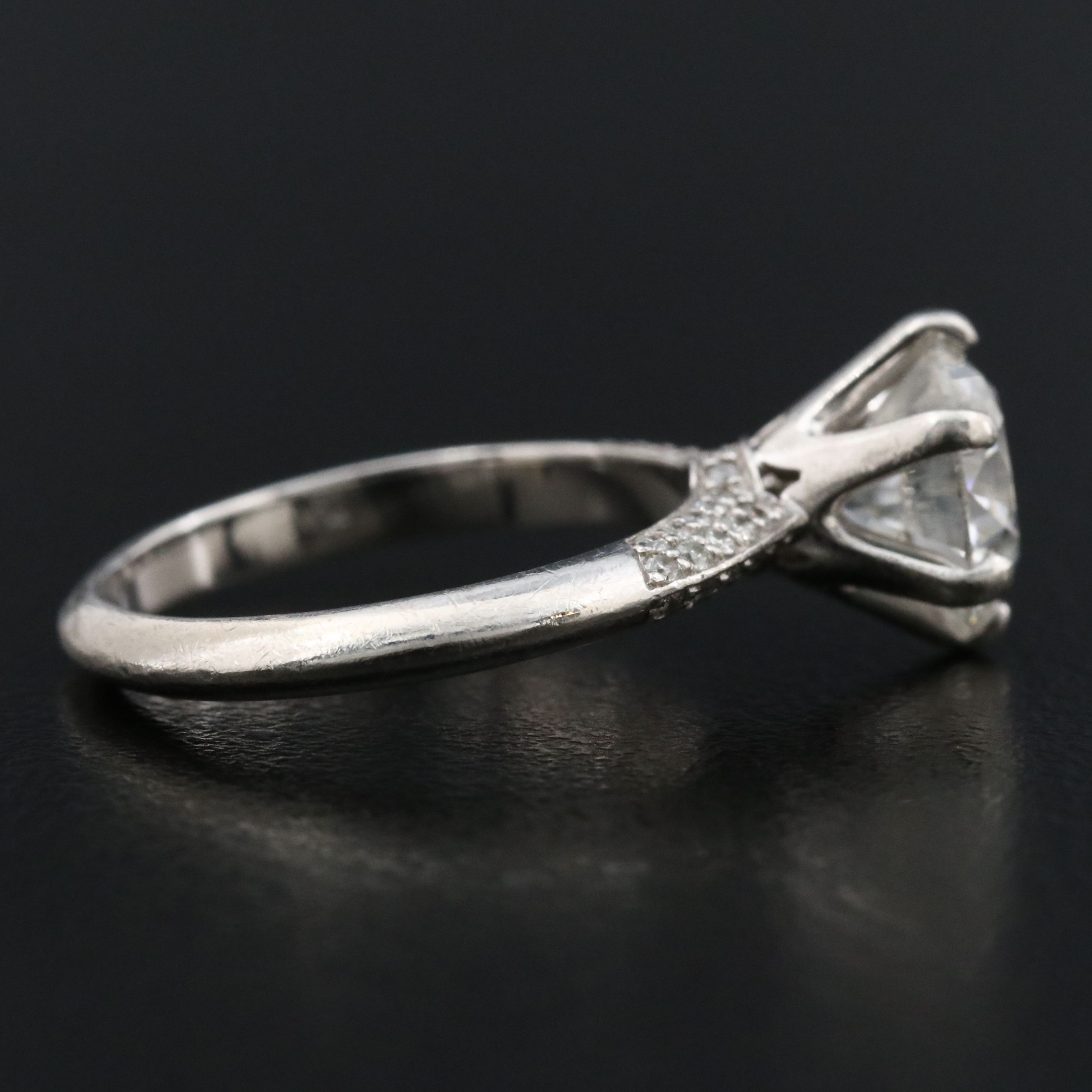 Platinum 1.96 CTW Diamond Ring with Online GIA Report
