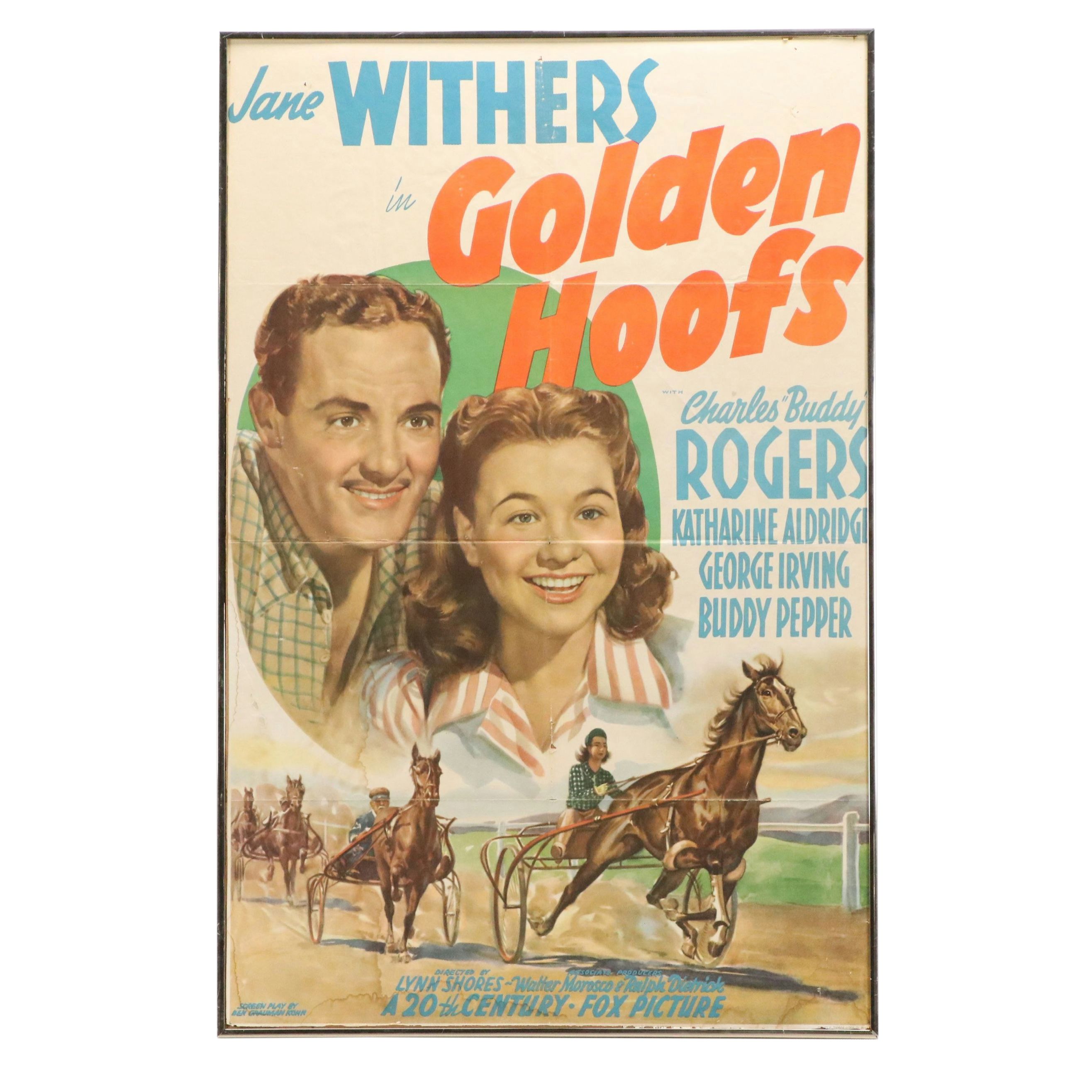 "Golden Hoofs" Film Release Poster, 1941