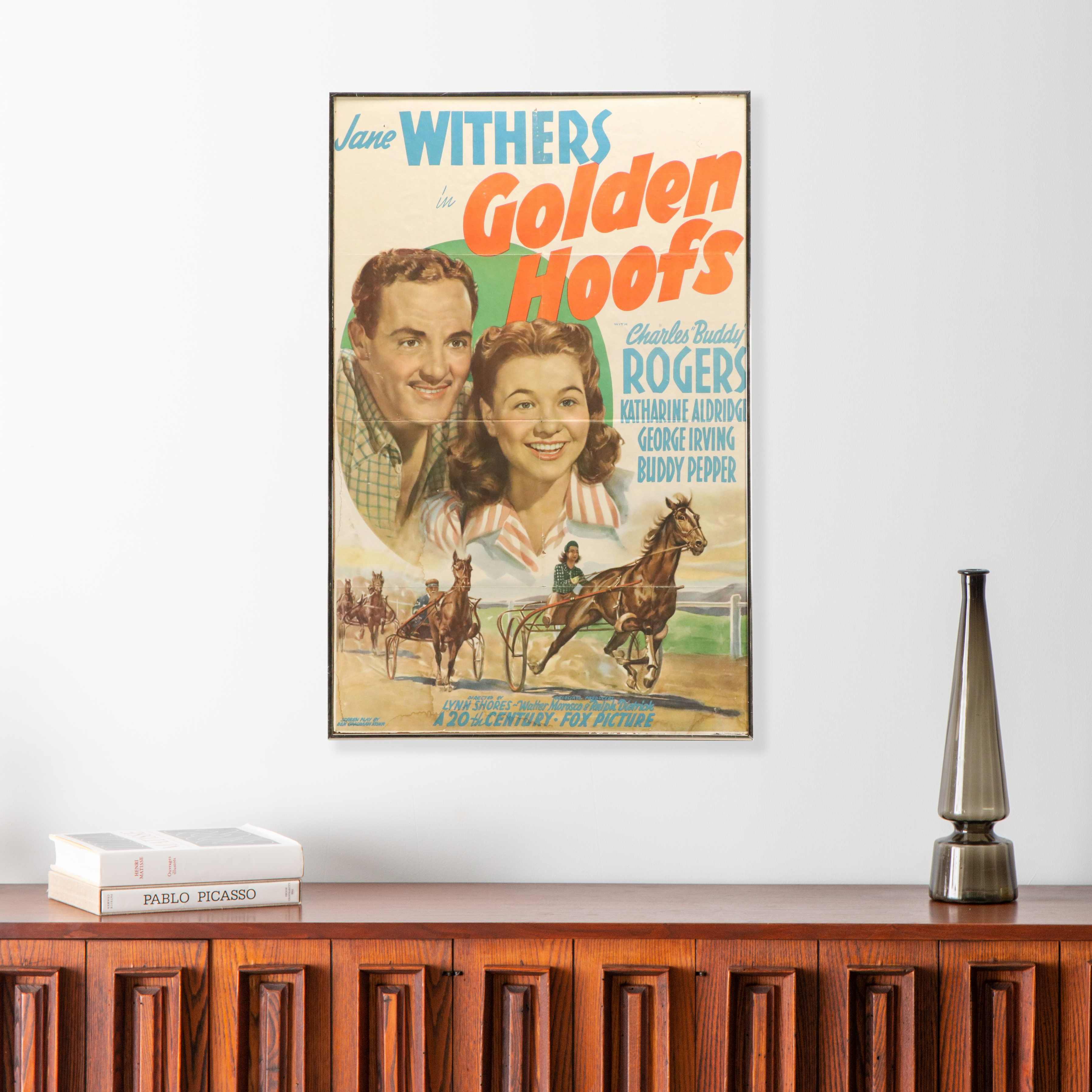 "Golden Hoofs" Film Release Poster, 1941