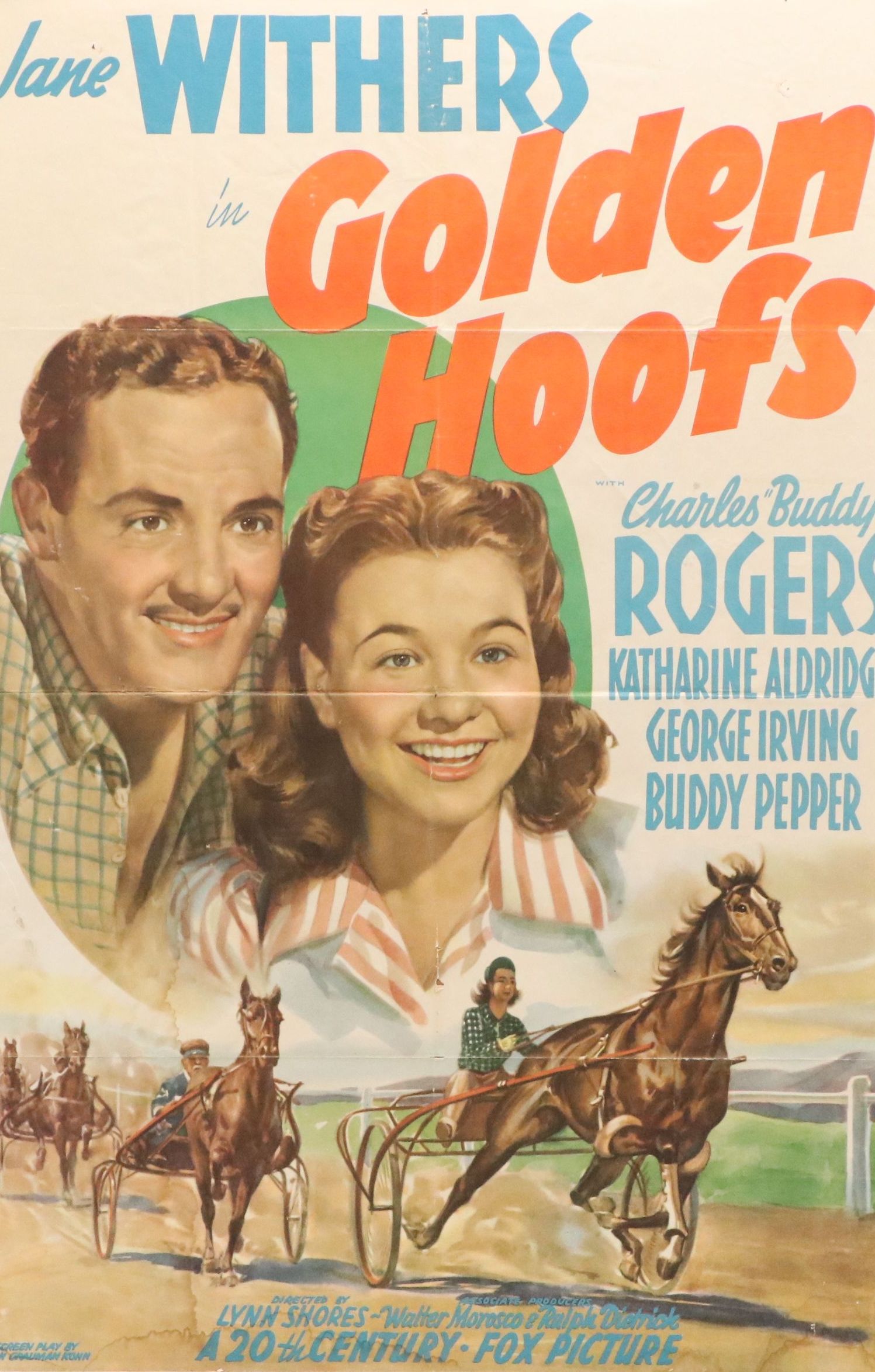 "Golden Hoofs" Film Release Poster, 1941