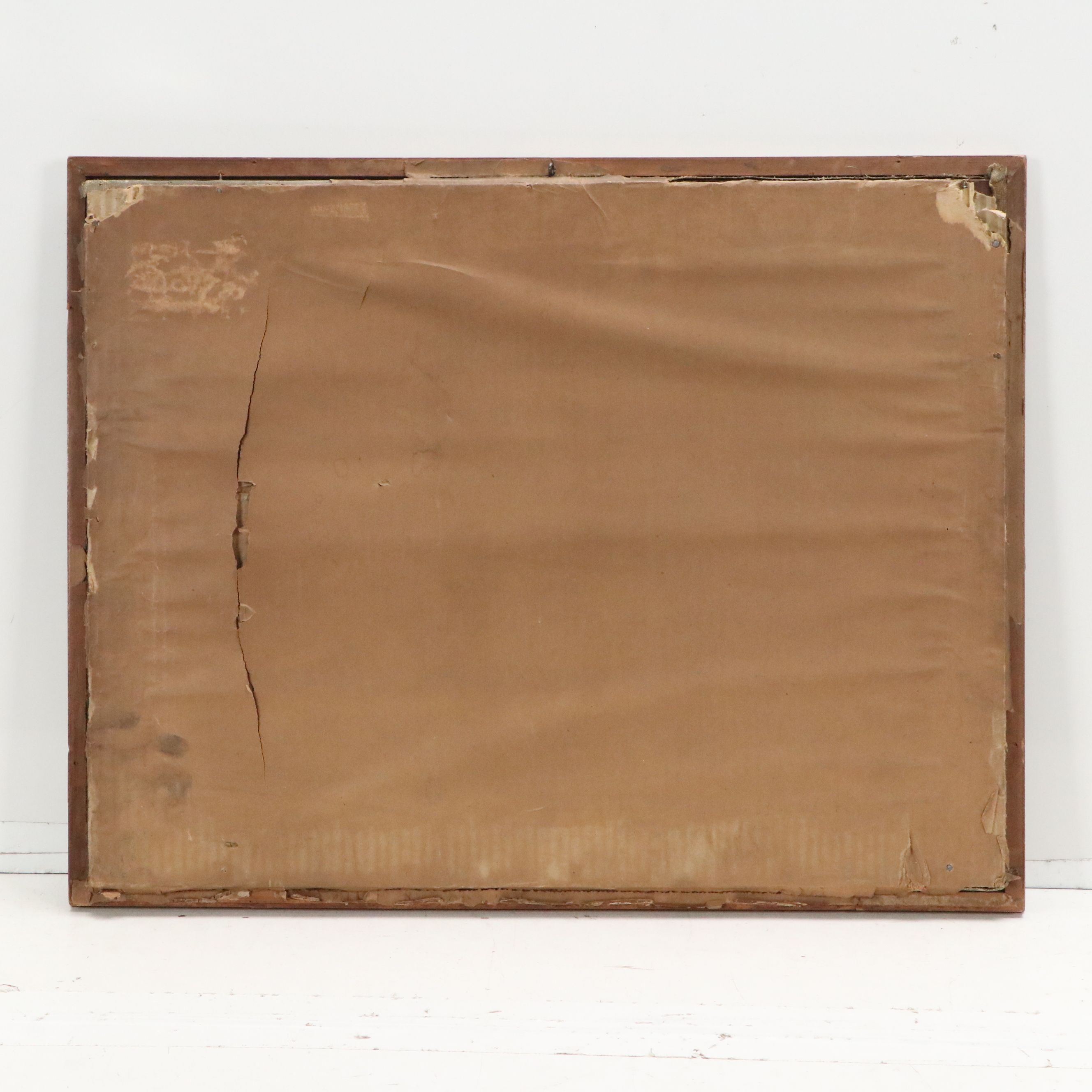 Oil Painting of Beach Dunes, Mid-20th Century