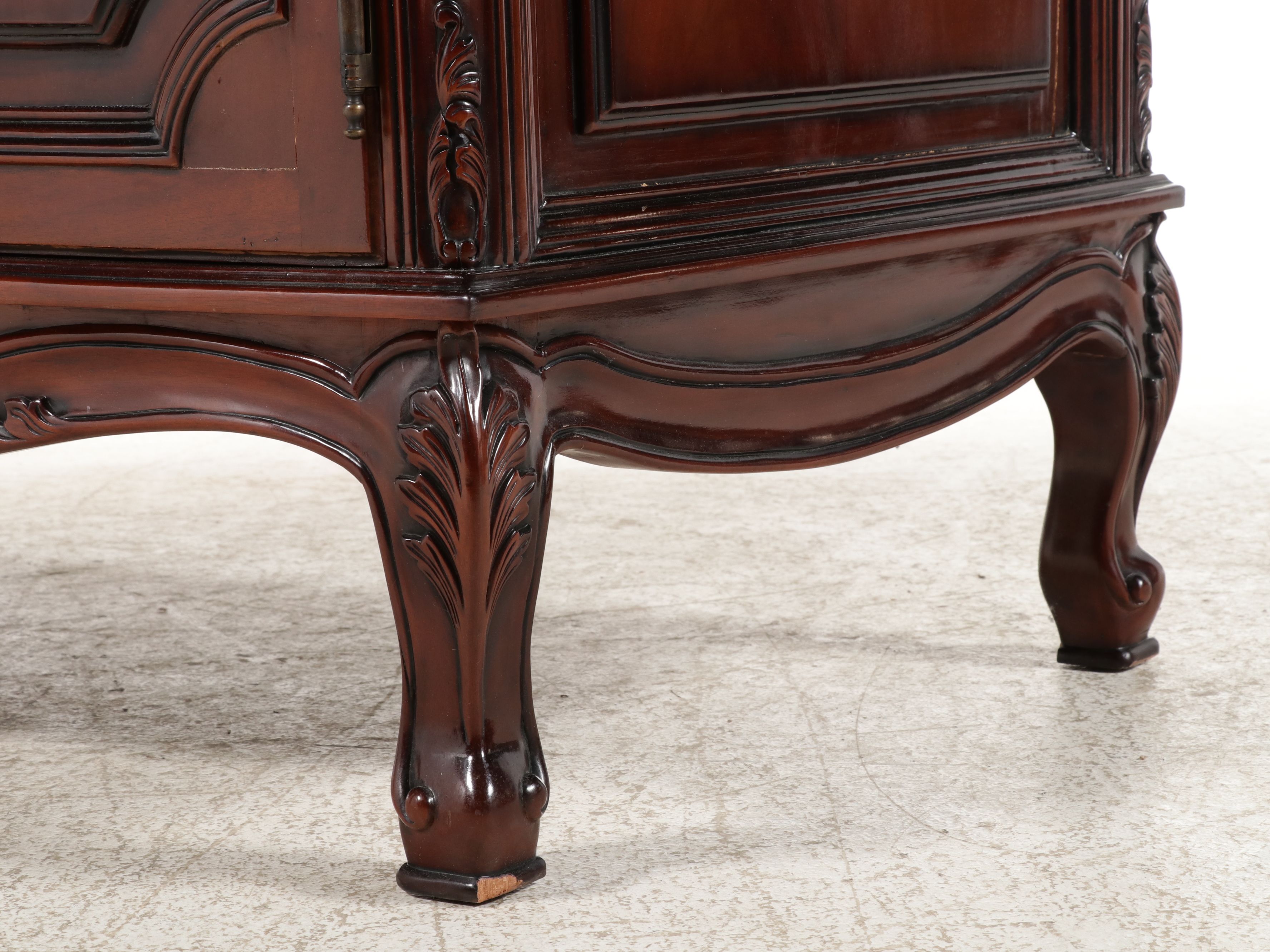 French Provincial Style Cherry Finish Armoire Lyonnaise, Late 20th Century