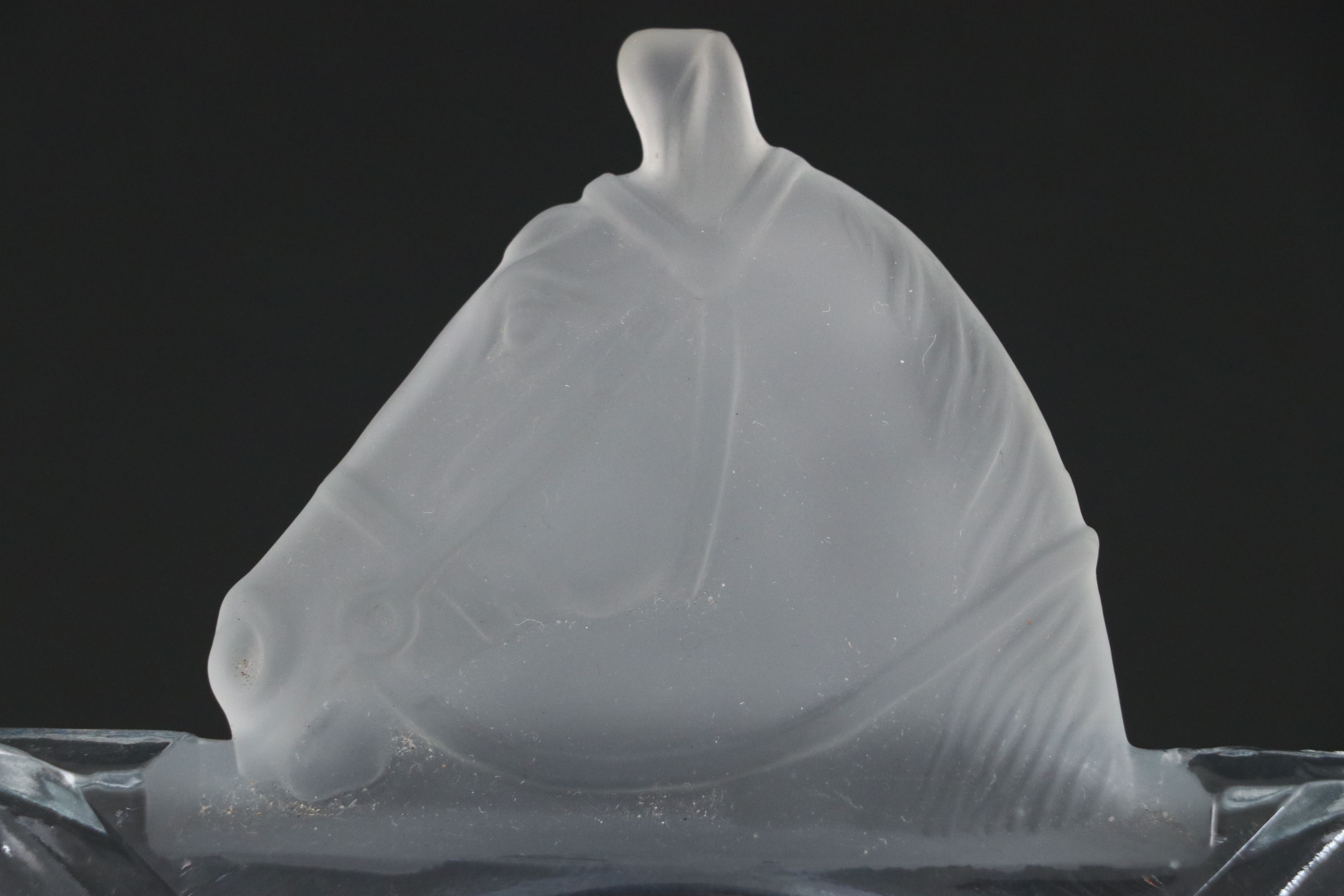 Fostoria "Rearing Horse" Bookend with Heisey Ashtrays and More Glass