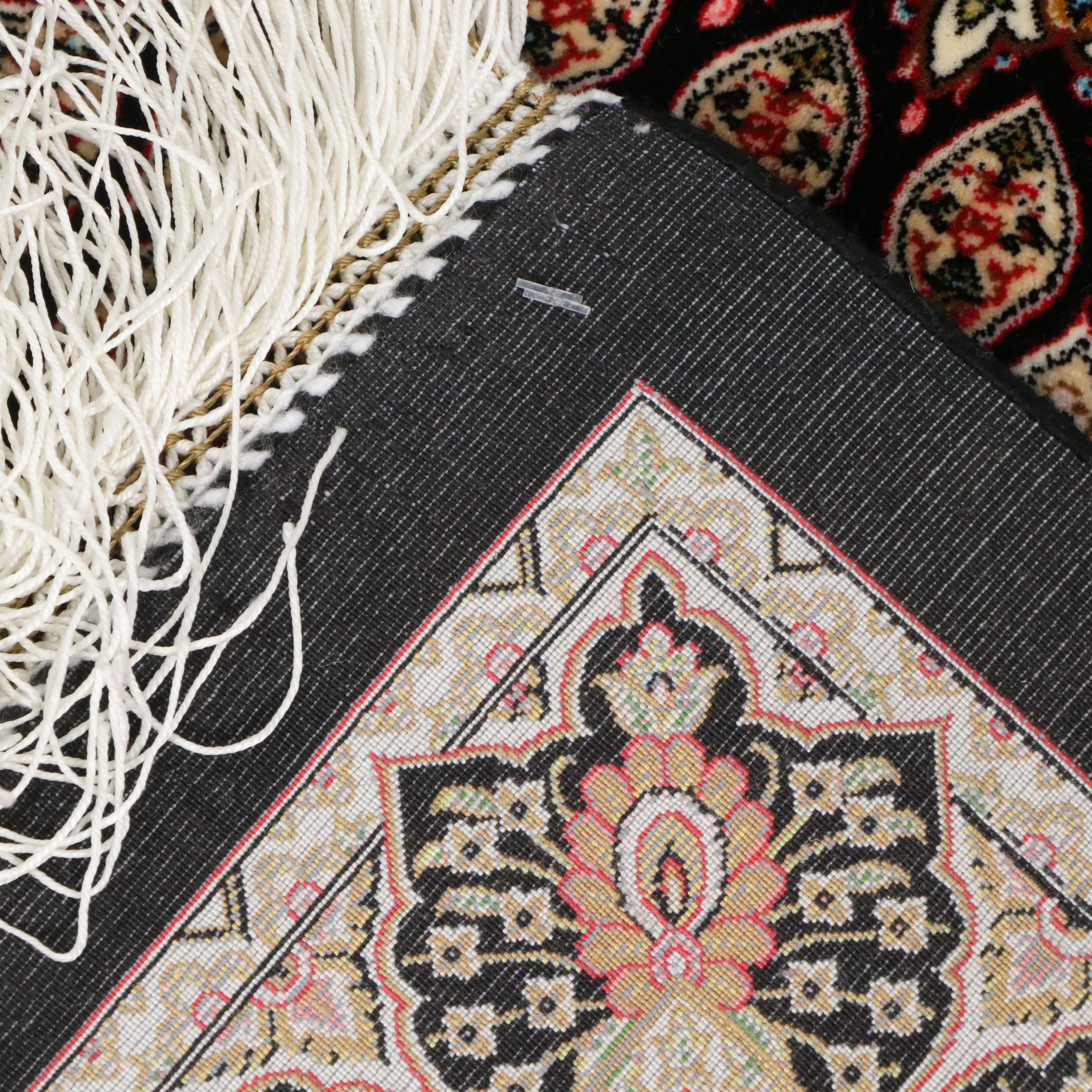 6'8 x 10'3 Machine Made Turkish Qom Style Area Rug