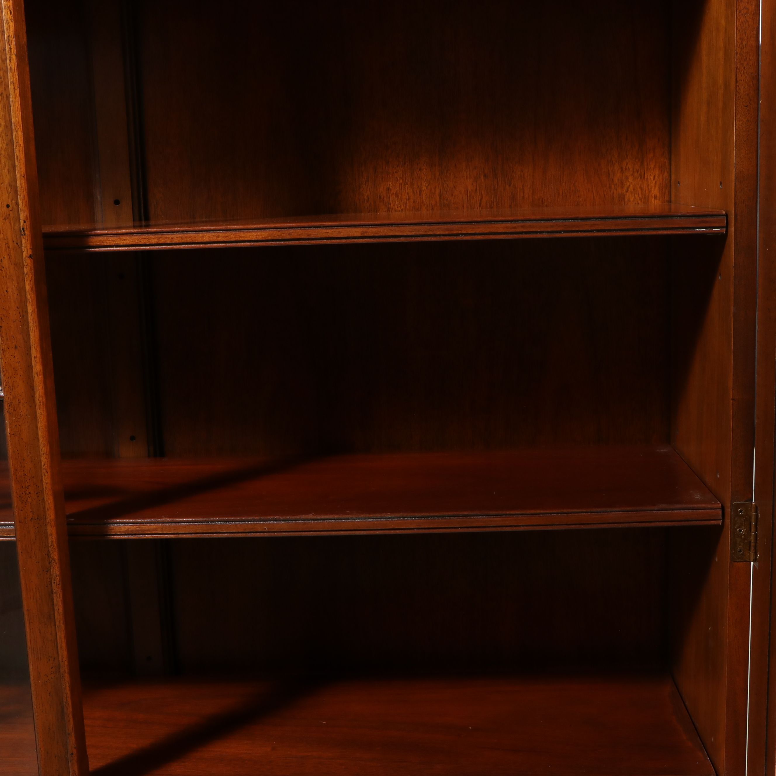 Baker George III Style Glass-Front Bookcase