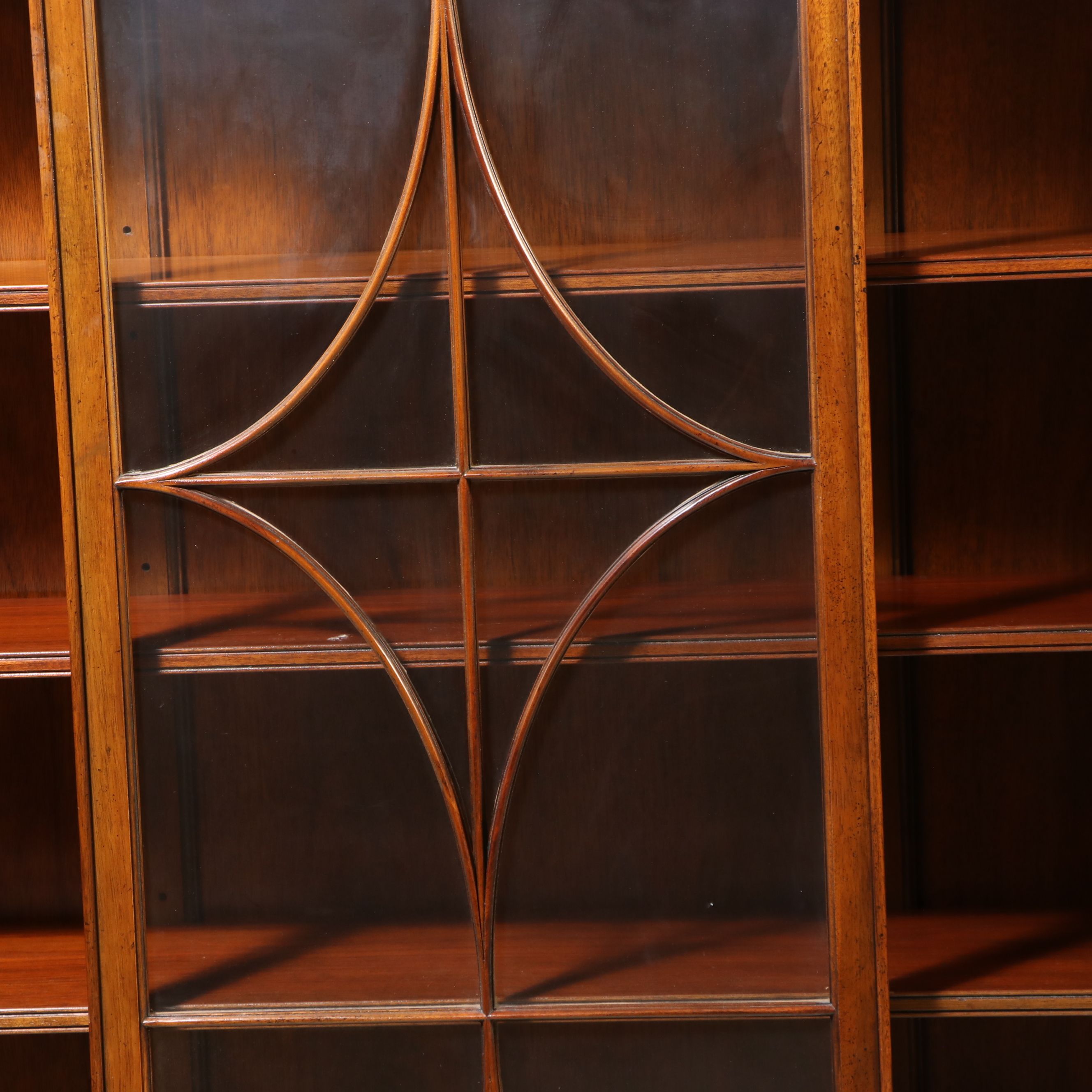 Baker George III Style Glass-Front Bookcase