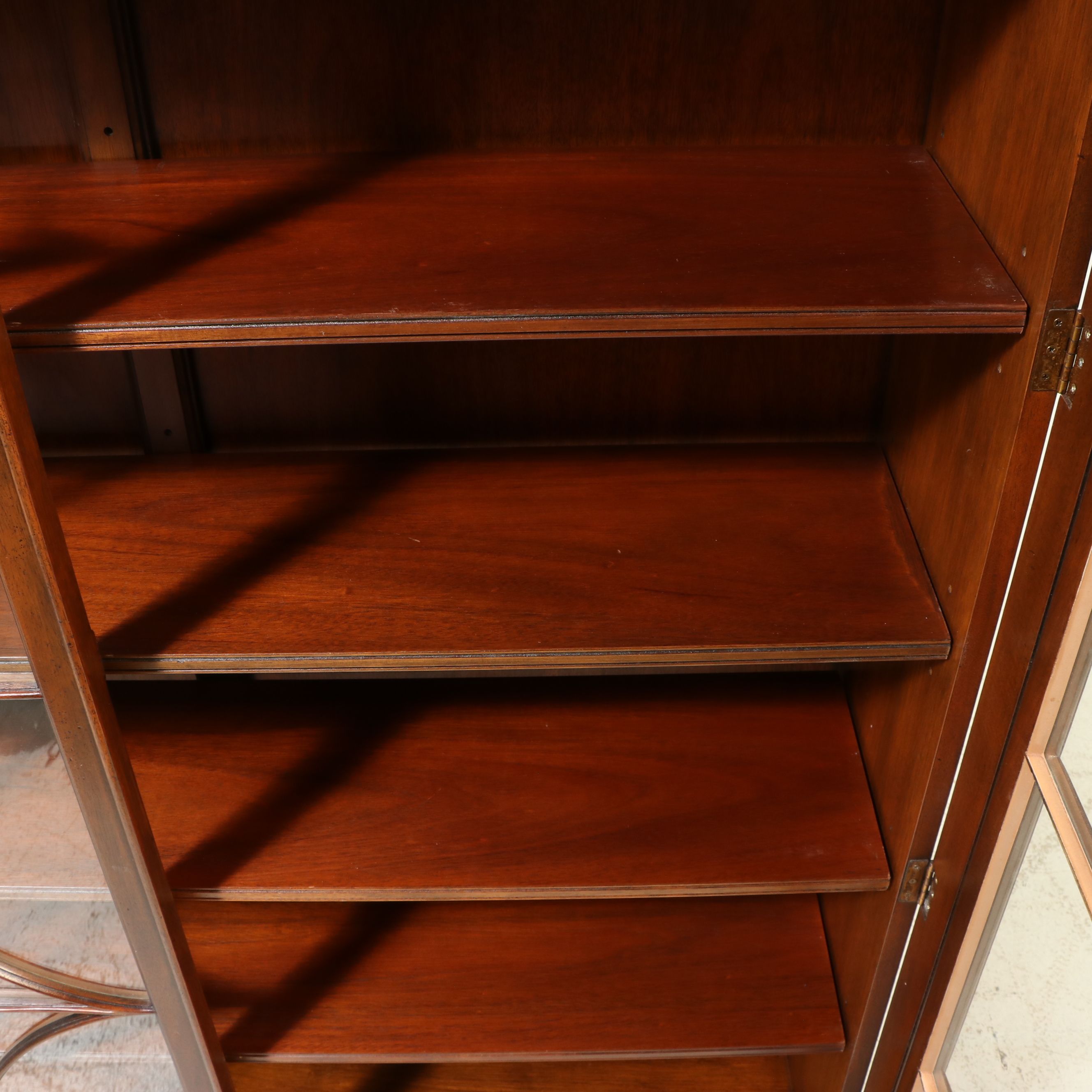 Baker George III Style Glass-Front Bookcase