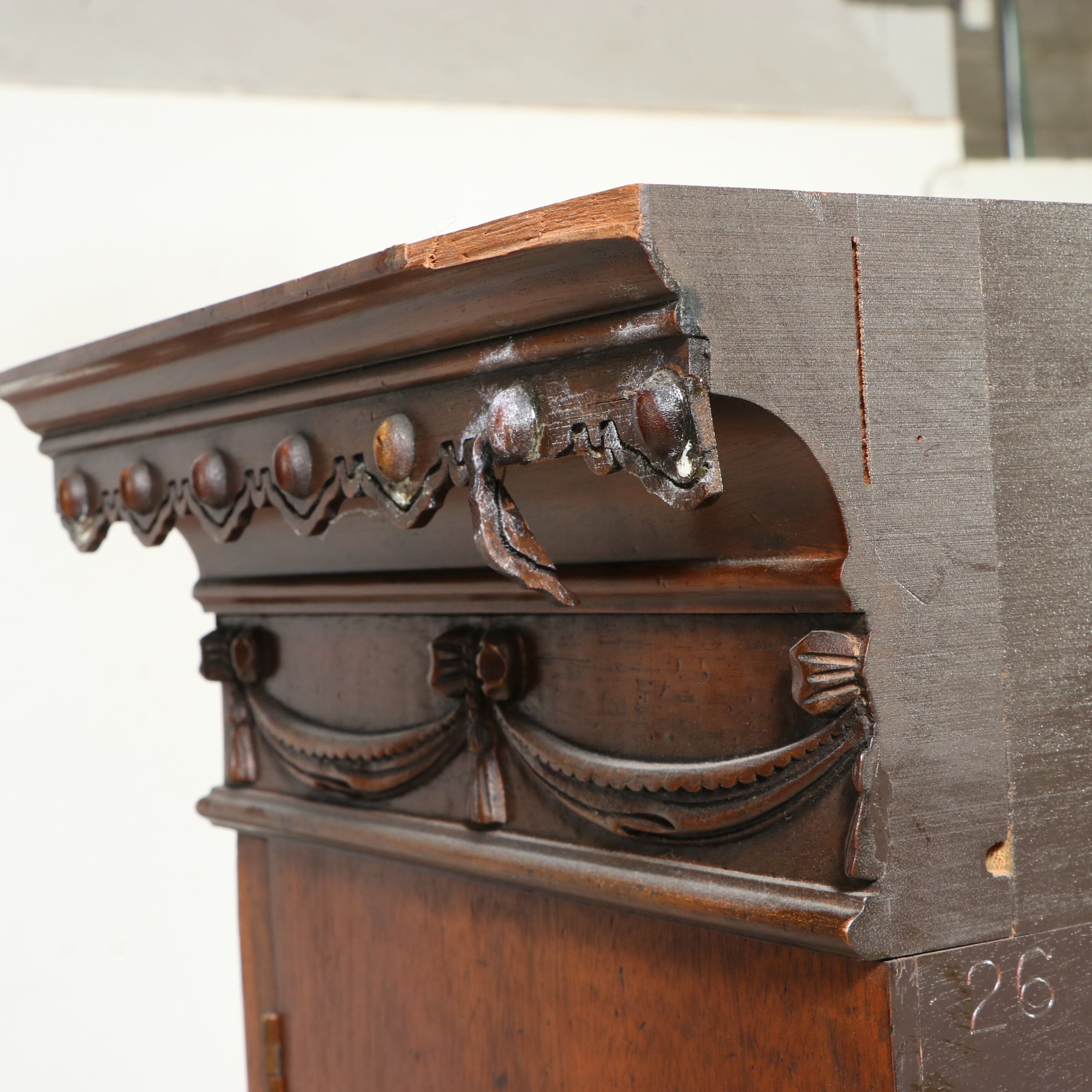 Baker George III Style Glass-Front Bookcase