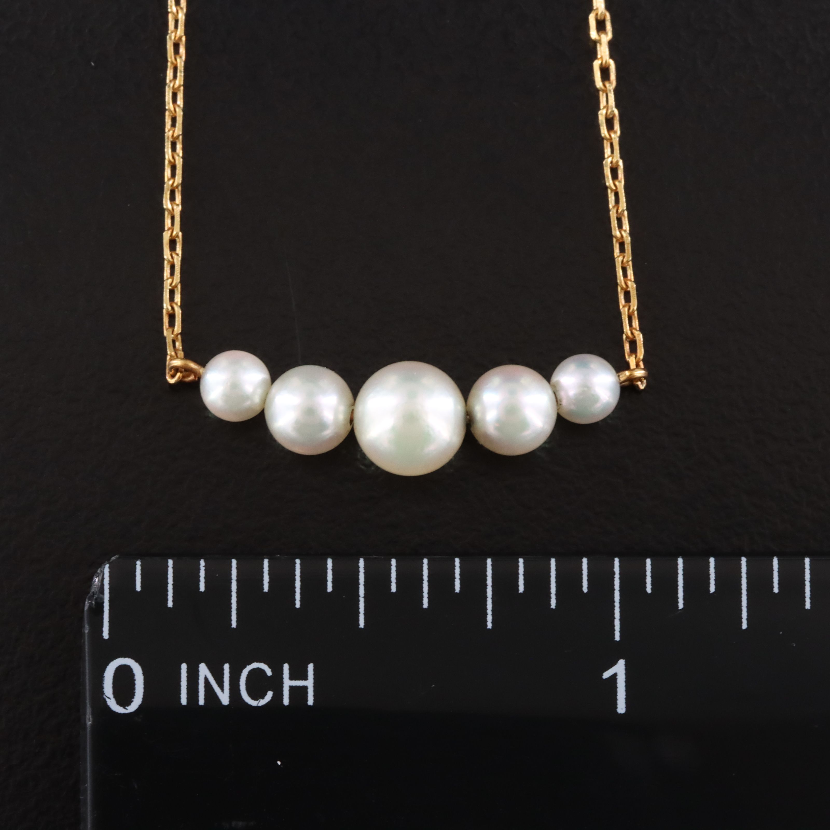 Mikimoto 18K Stationary Pearl Necklace