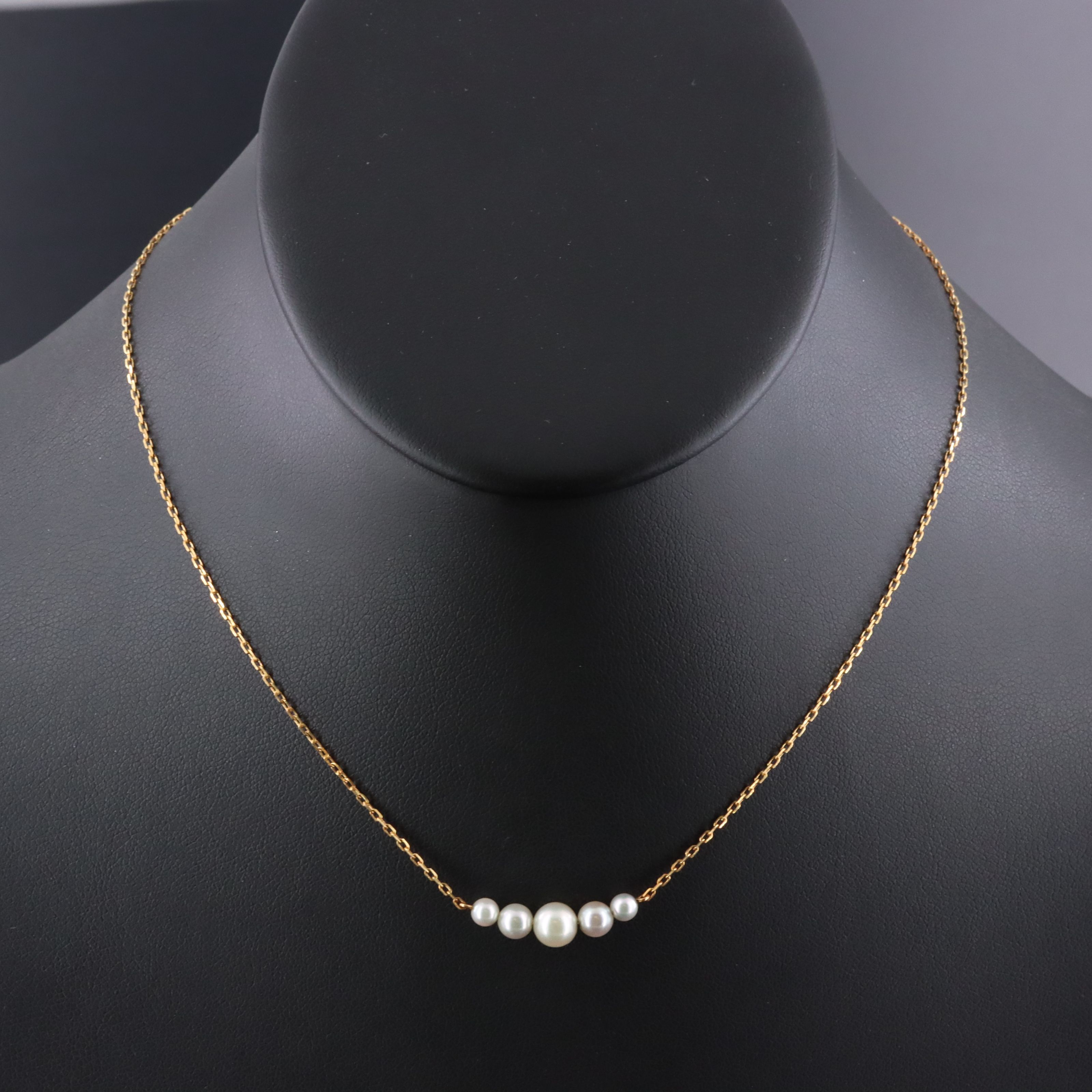 Mikimoto 18K Stationary Pearl Necklace