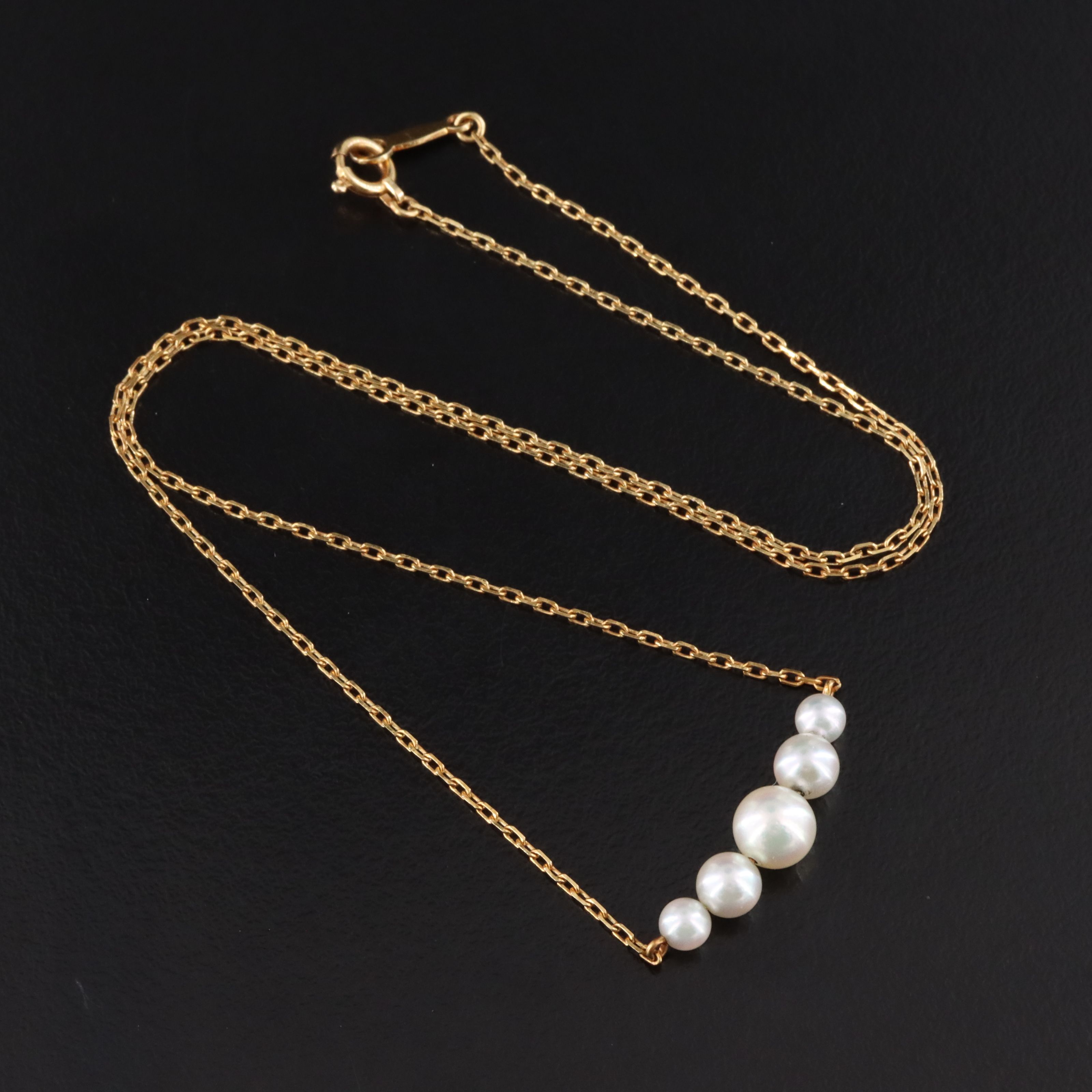 Mikimoto 18K Stationary Pearl Necklace