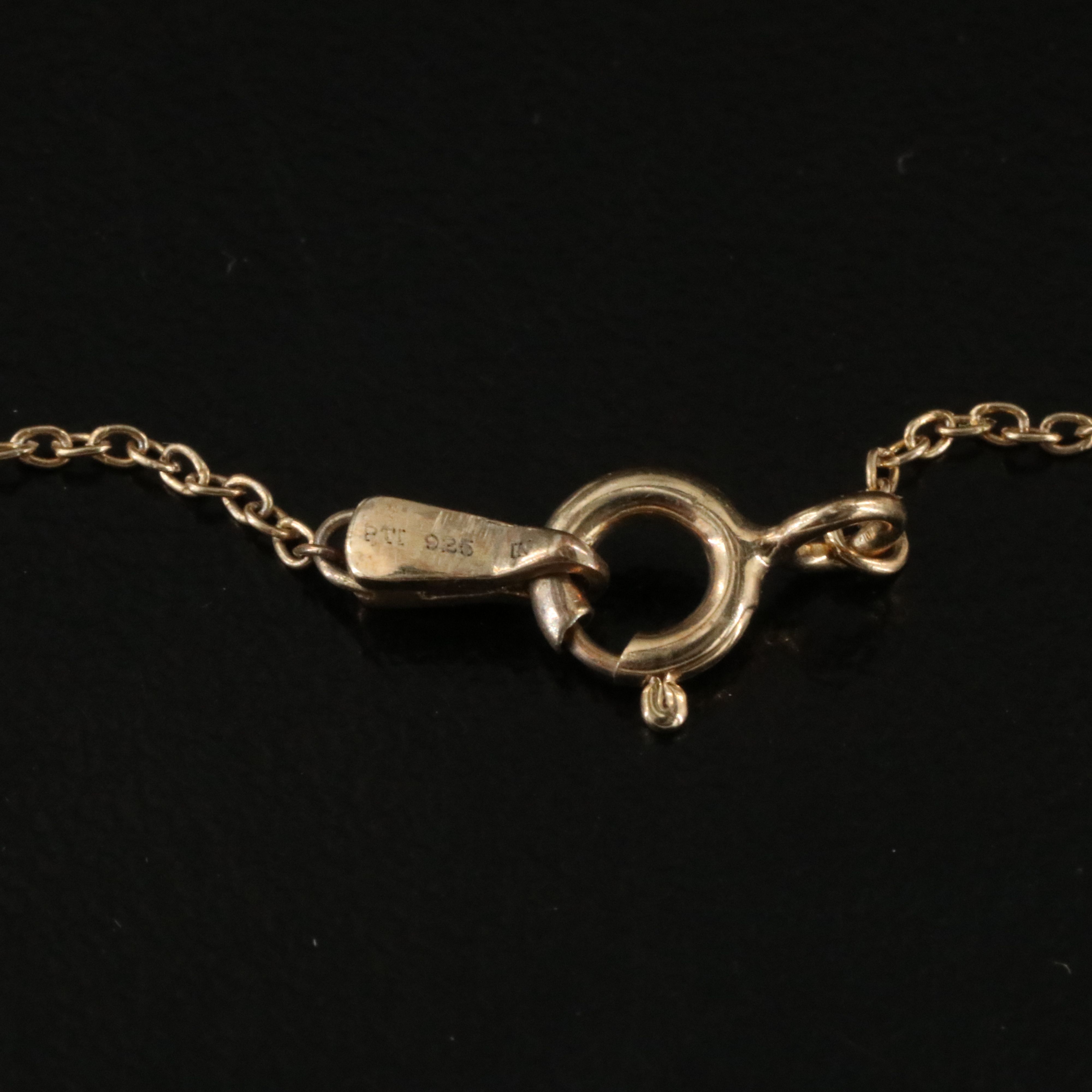 Sterling Ruby and Diamond Pendant Necklace