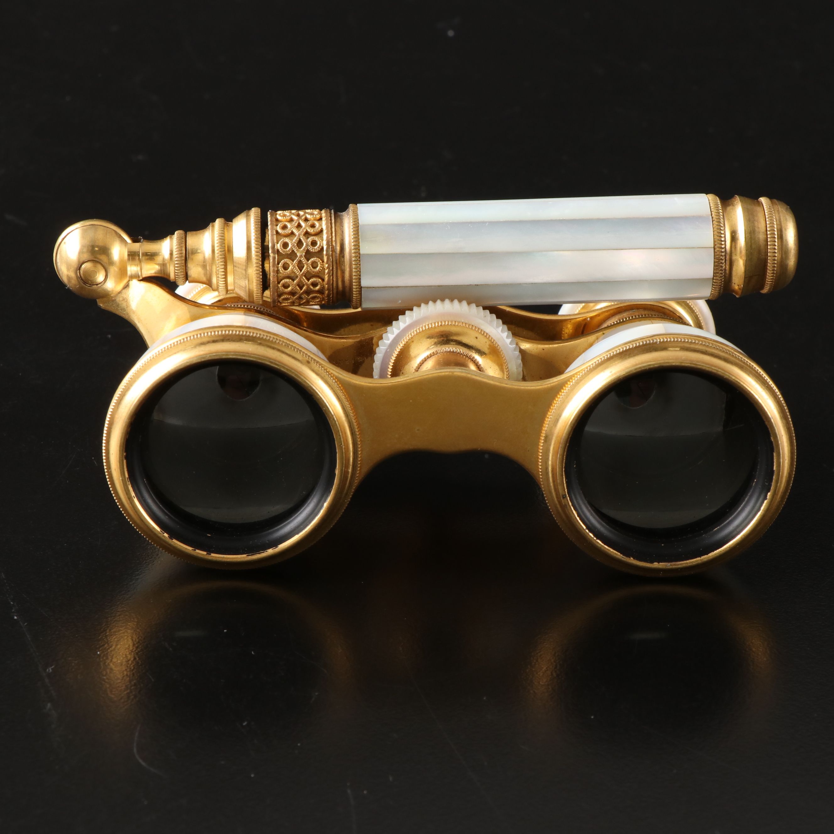 T. & E. Dickinson & Co. Brass and Mother-of-Pearl Opera Glasses