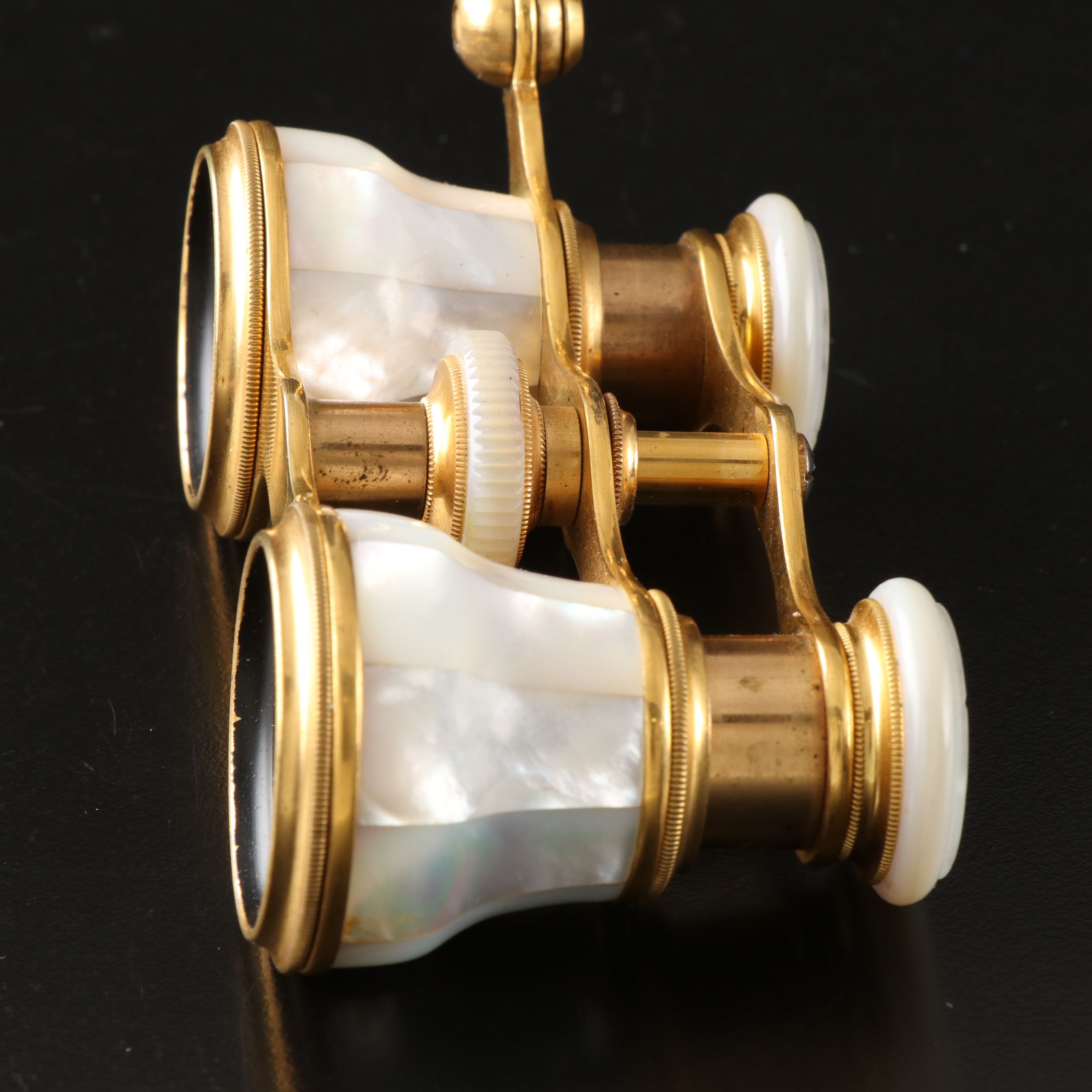 T. & E. Dickinson & Co. Brass and Mother-of-Pearl Opera Glasses