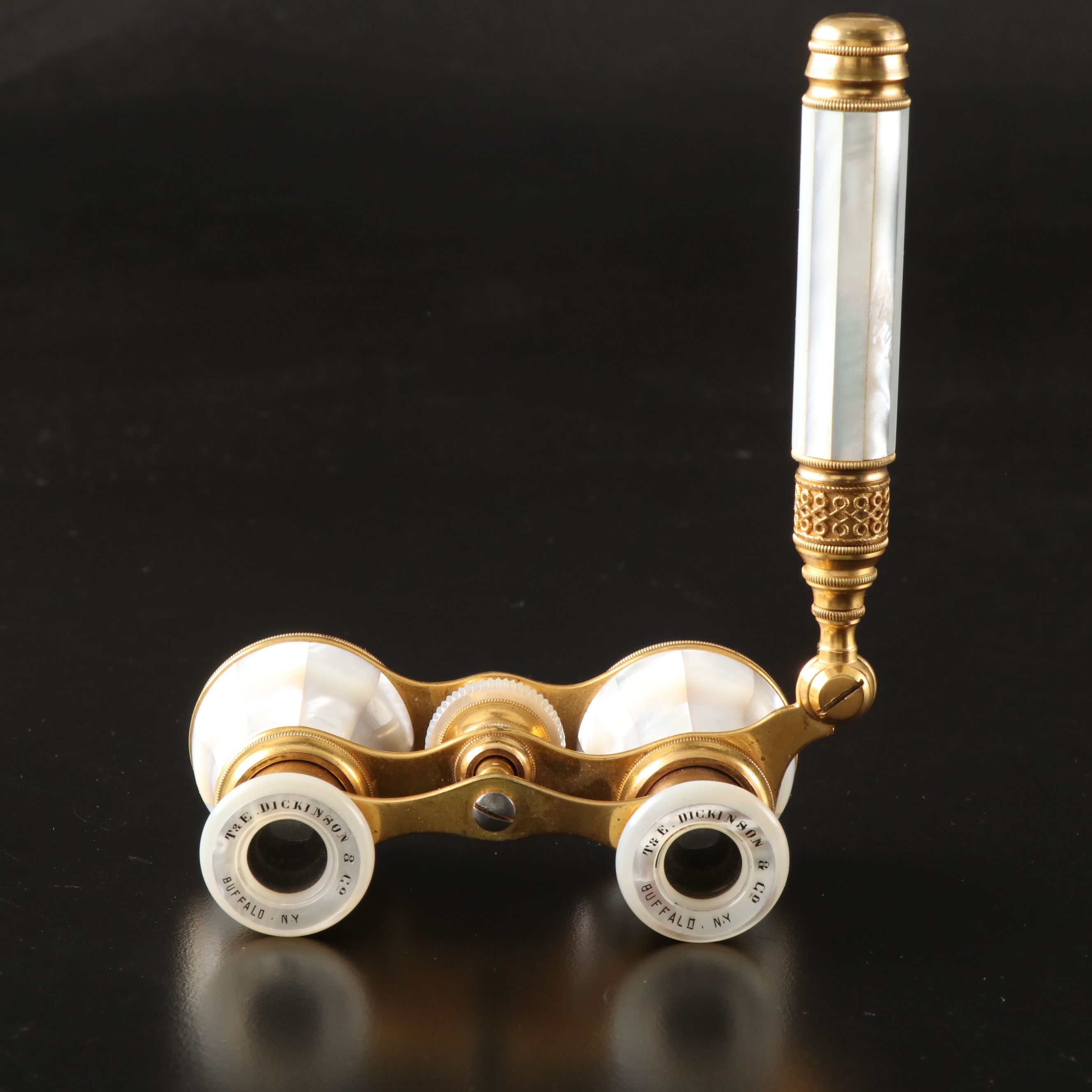 T. & E. Dickinson & Co. Brass and Mother-of-Pearl Opera Glasses