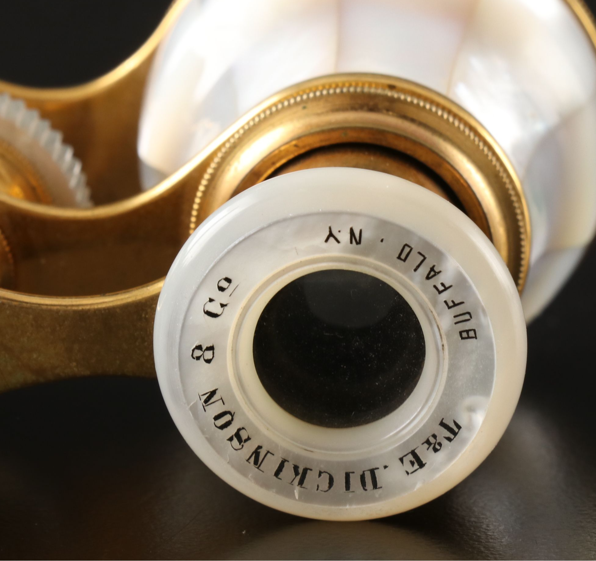T. & E. Dickinson & Co. Brass and Mother-of-Pearl Opera Glasses