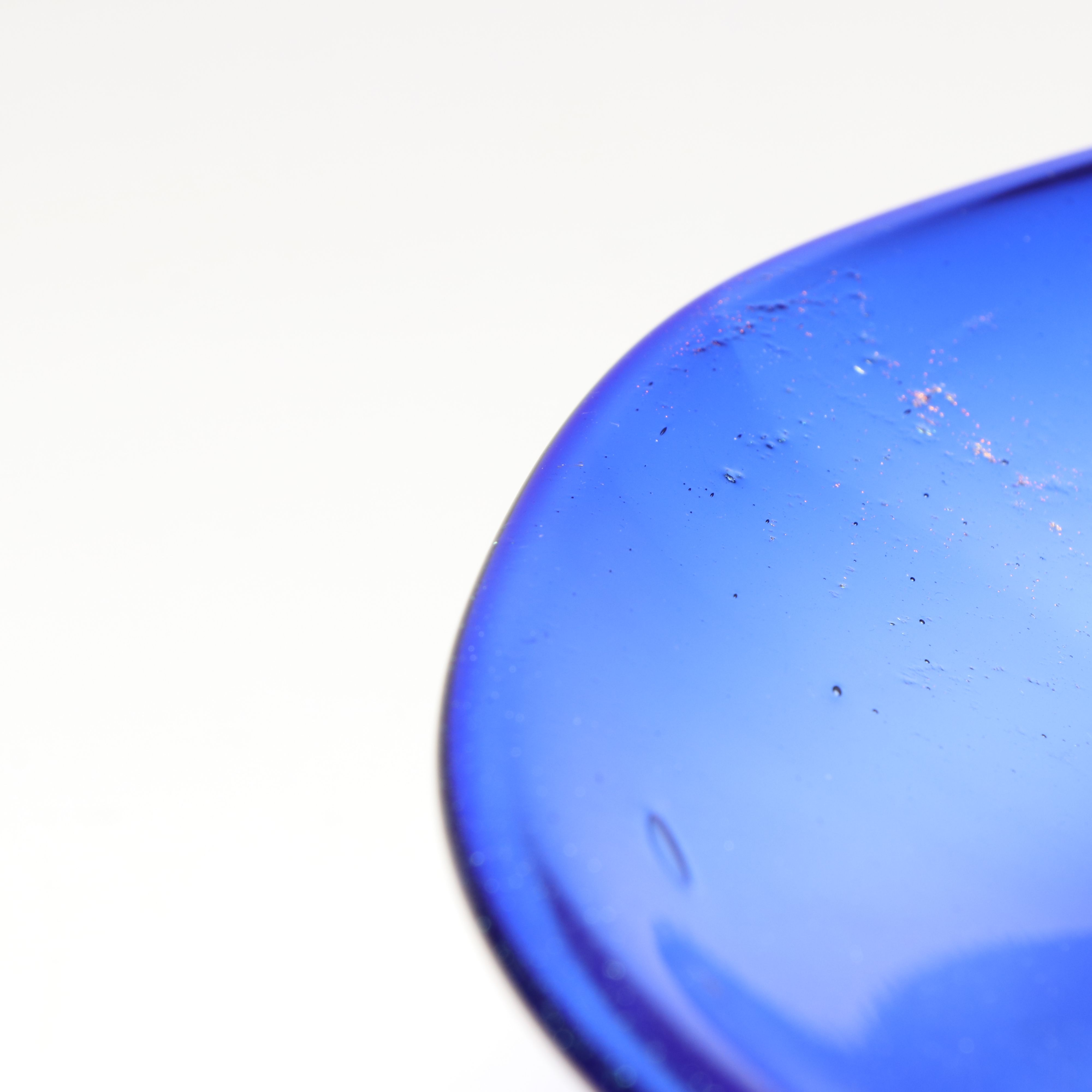 Handblown Iridescent Asymmetrical Art Glass Bowl