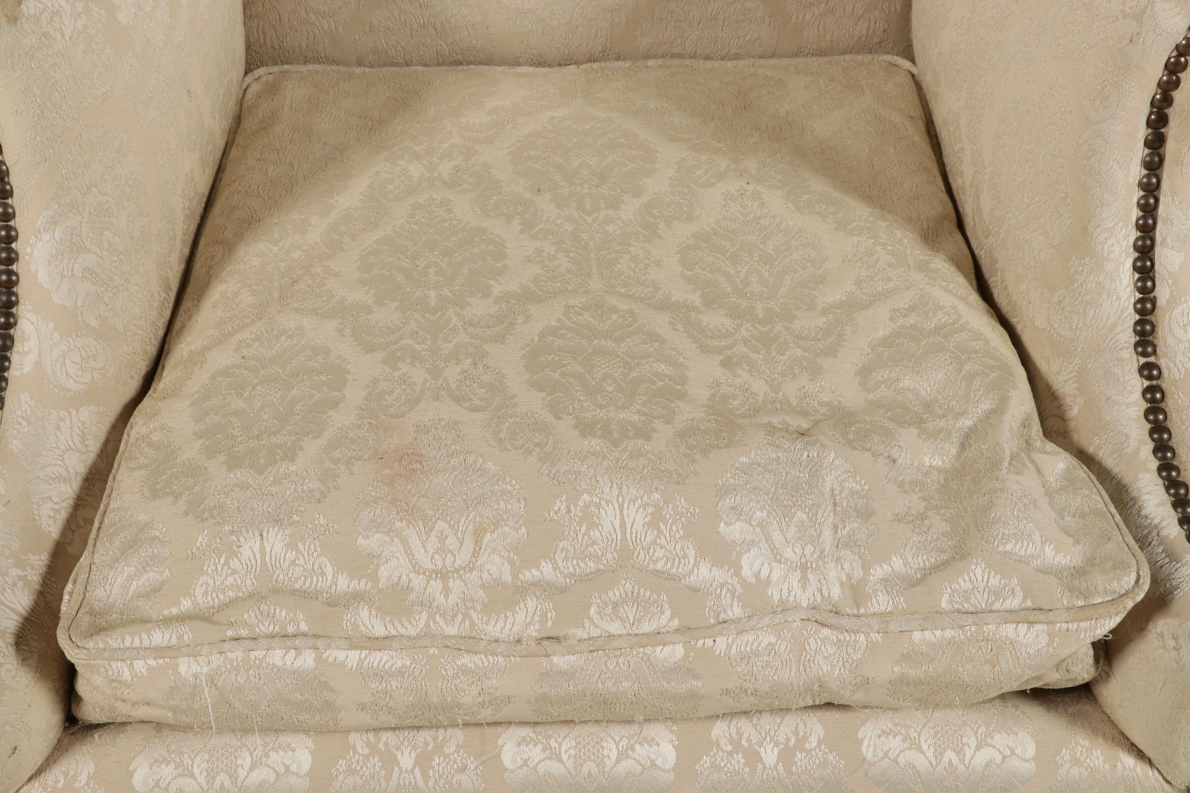 Centennial Chippendale Style Upholstered Armchair with Nailhead Trim