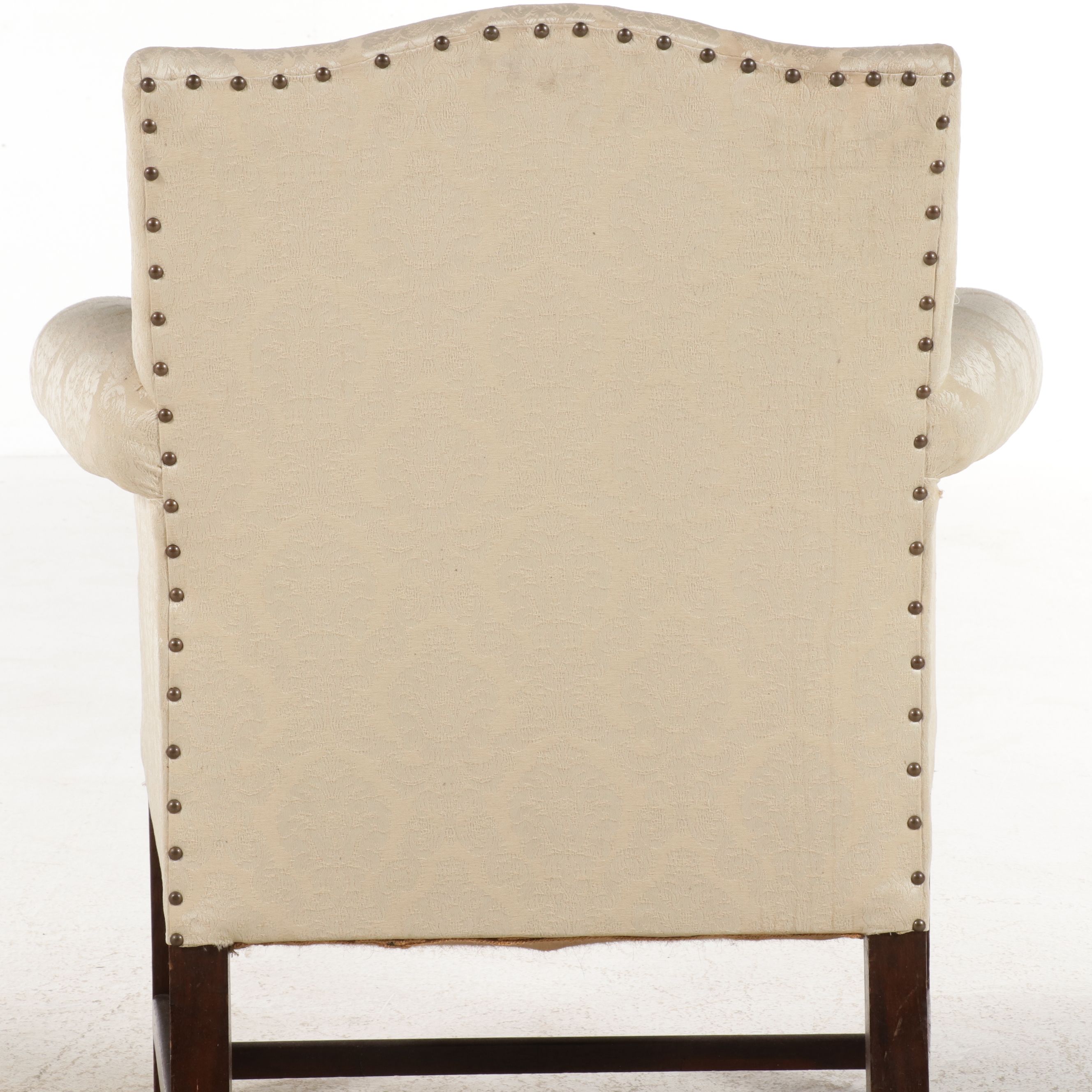 Centennial Chippendale Style Upholstered Armchair with Nailhead Trim