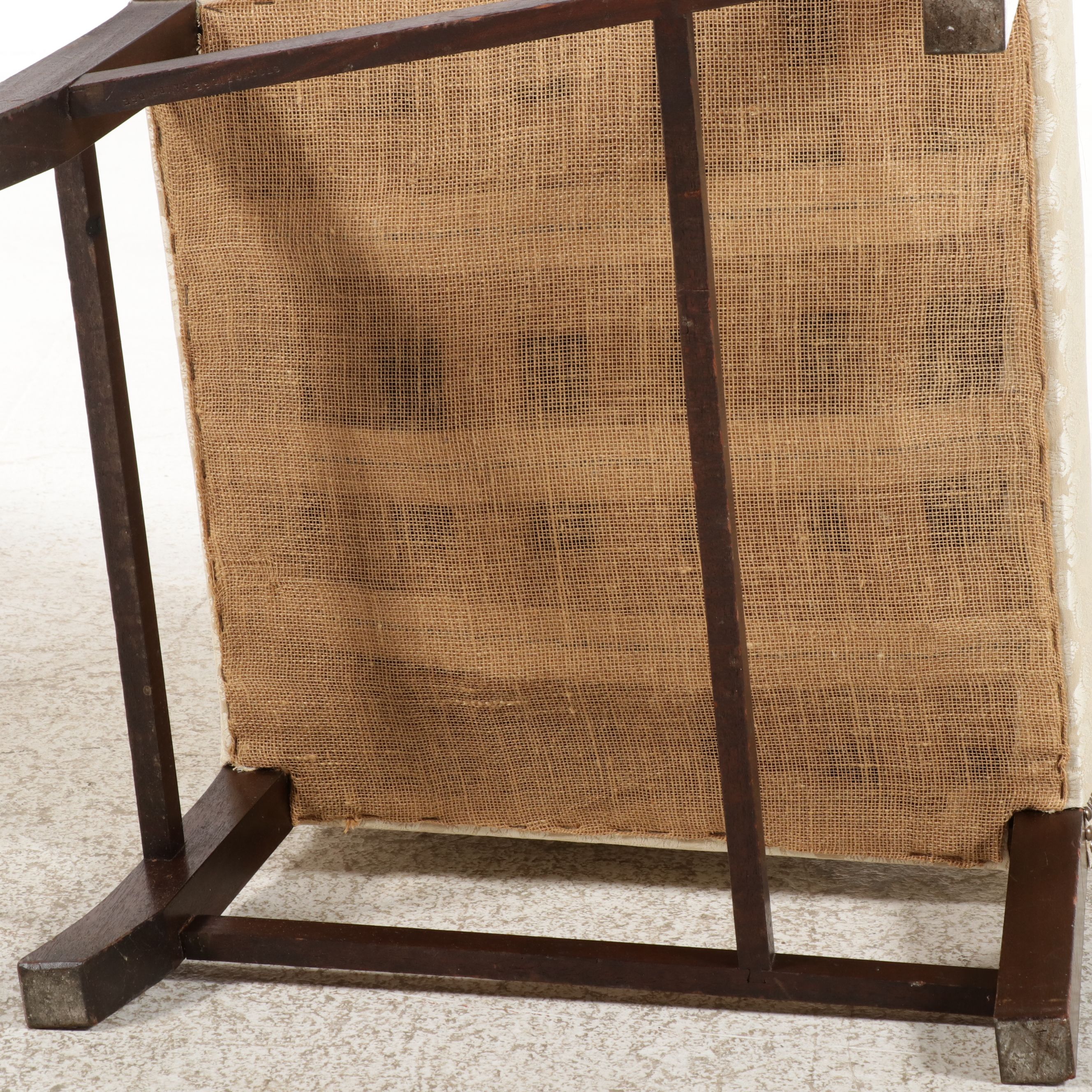 Centennial Chippendale Style Upholstered Armchair with Nailhead Trim