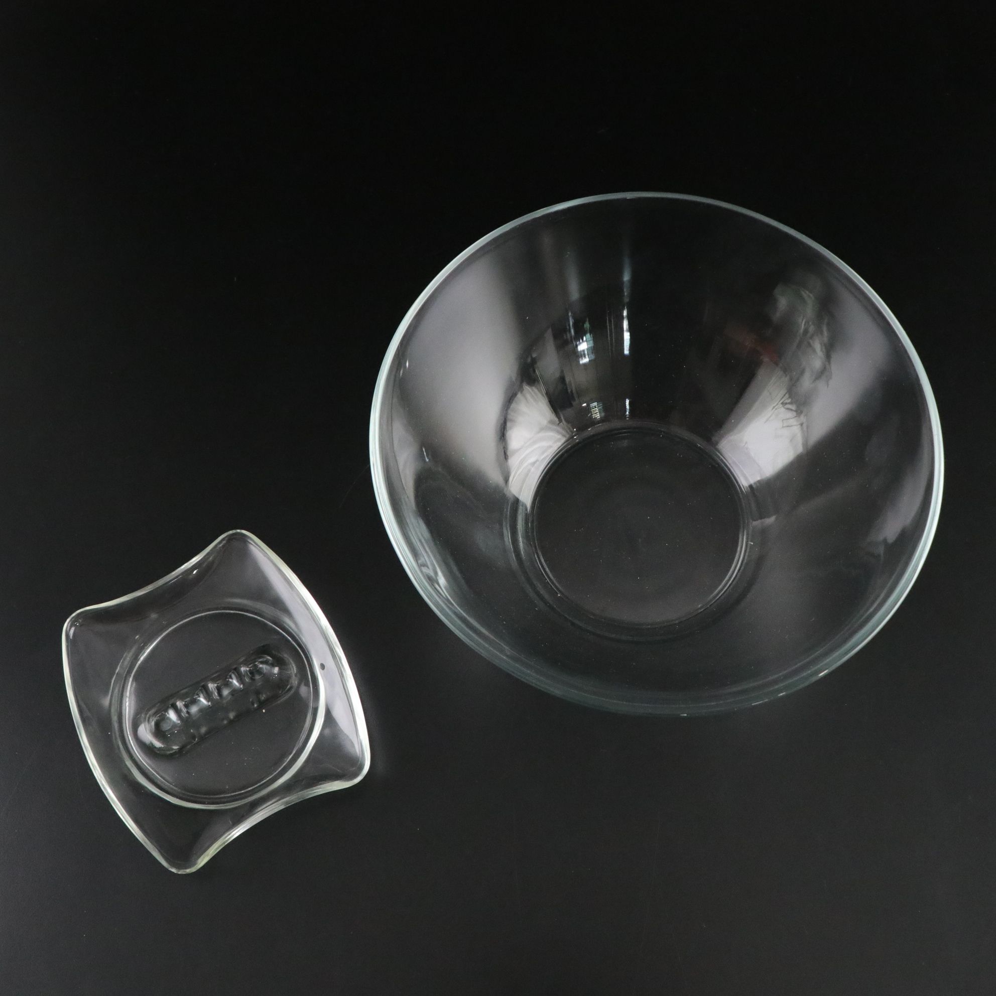 Svend Jensen "Fjord" Punch Bowl and Glasses with Other Glassware