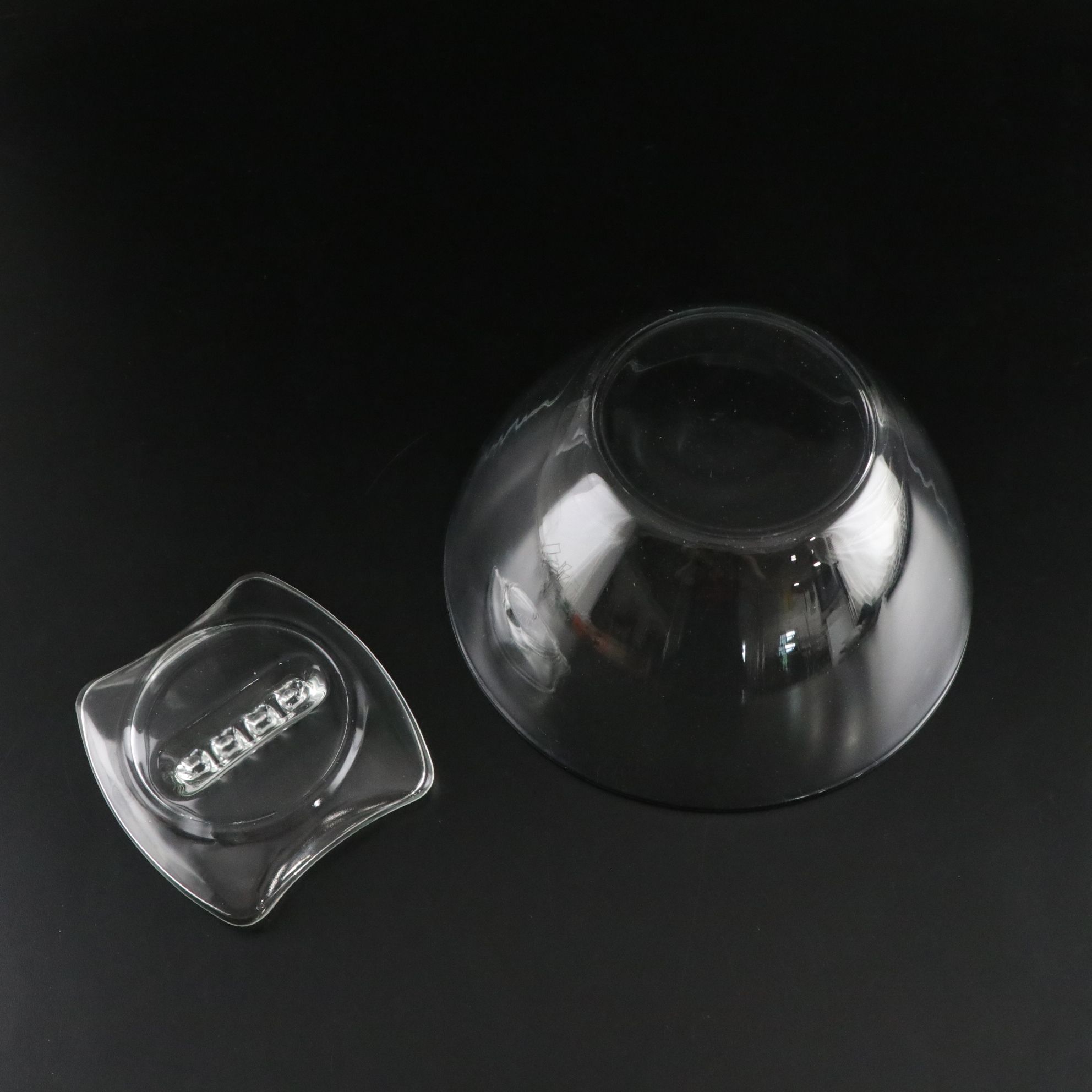 Svend Jensen "Fjord" Punch Bowl and Glasses with Other Glassware