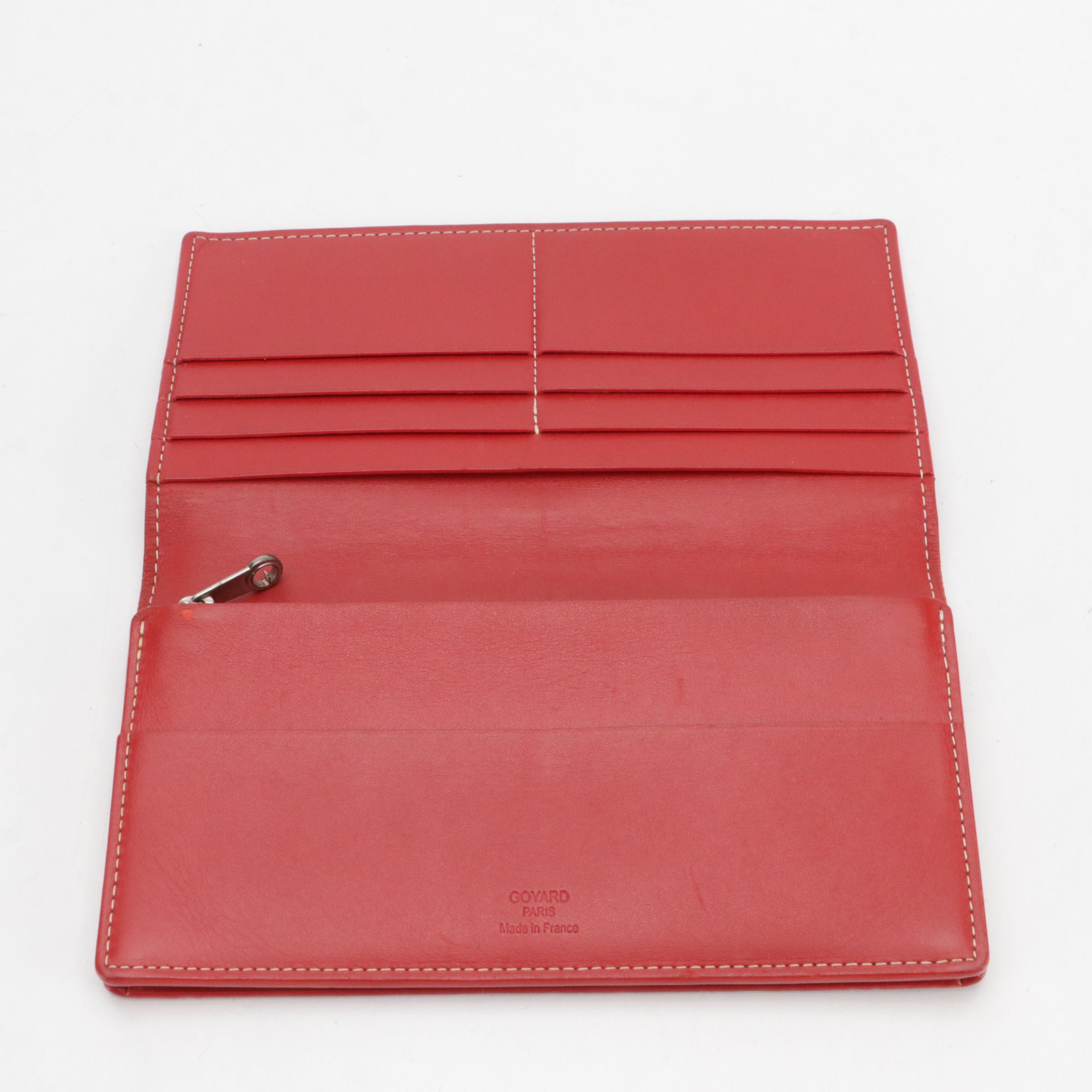 Goyard Richelieu Flap Wallet in Red Goyardine Canvas