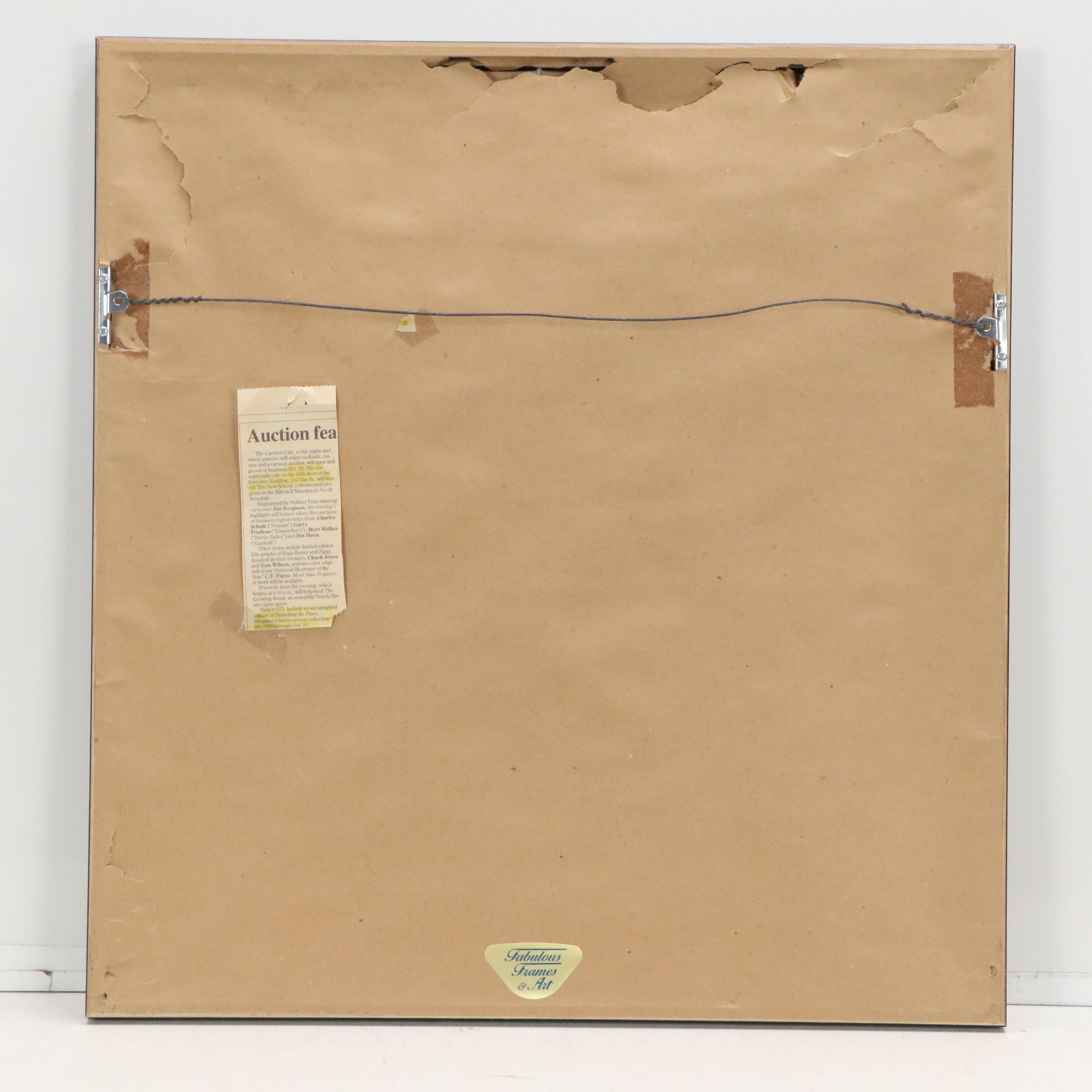 Reds Cartoon Ink Drawing "Puck 'em Red! Don't Shake 'em!," 20th Century