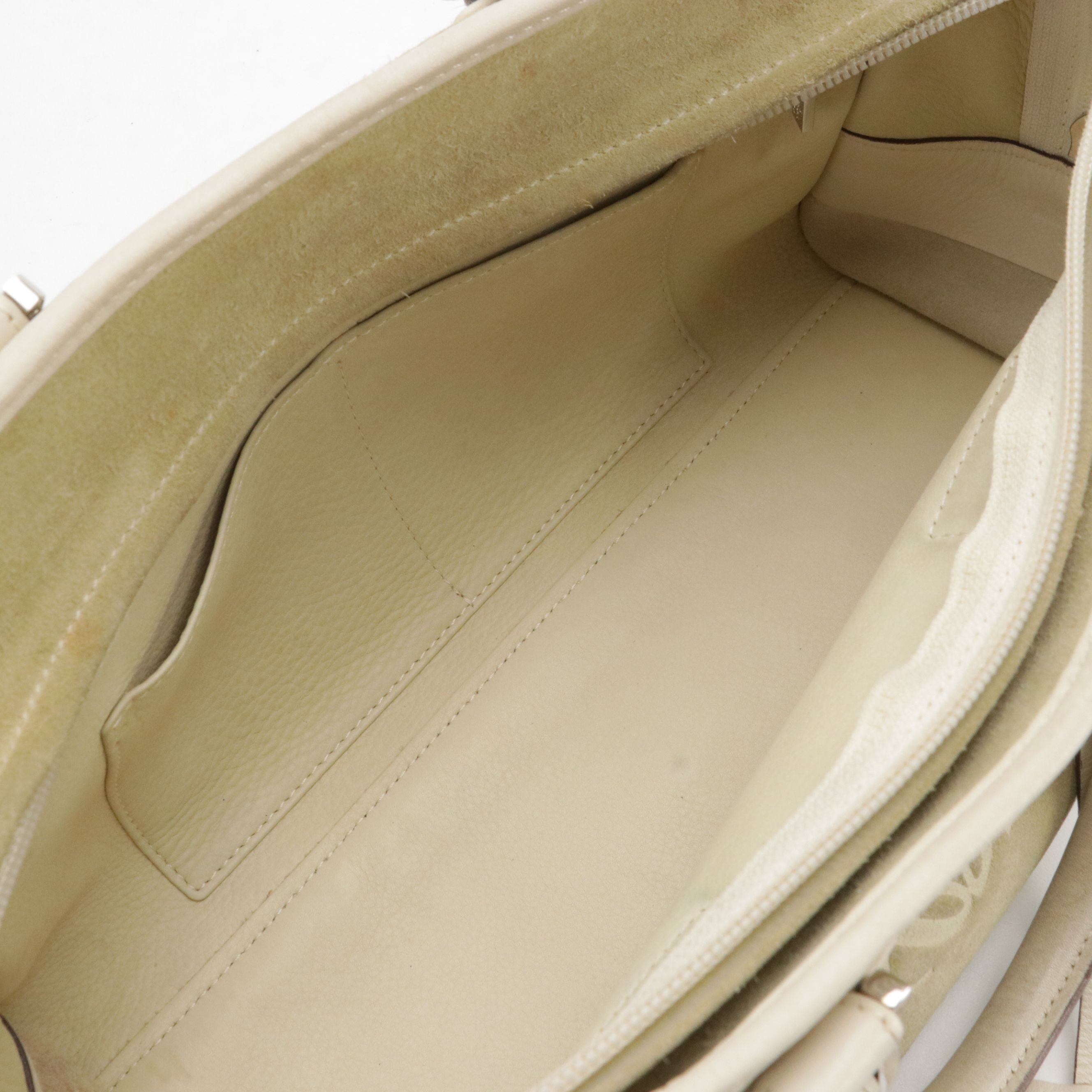 Loewe Anagram Suede and Leather Amazona 24 Tote Bag