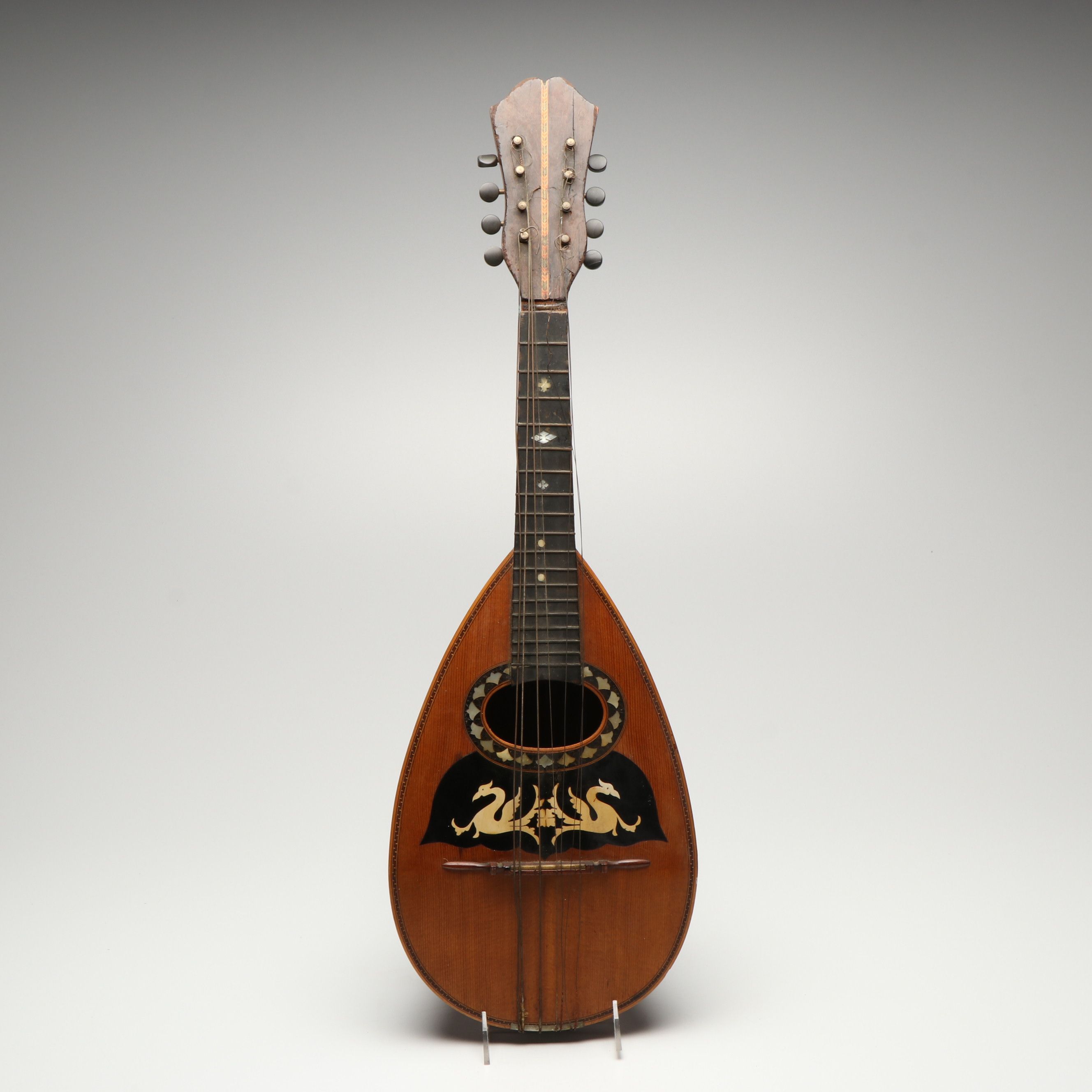 Breyer Hermanos Wood Mandolin with Mother-Of-Pearl Inlays