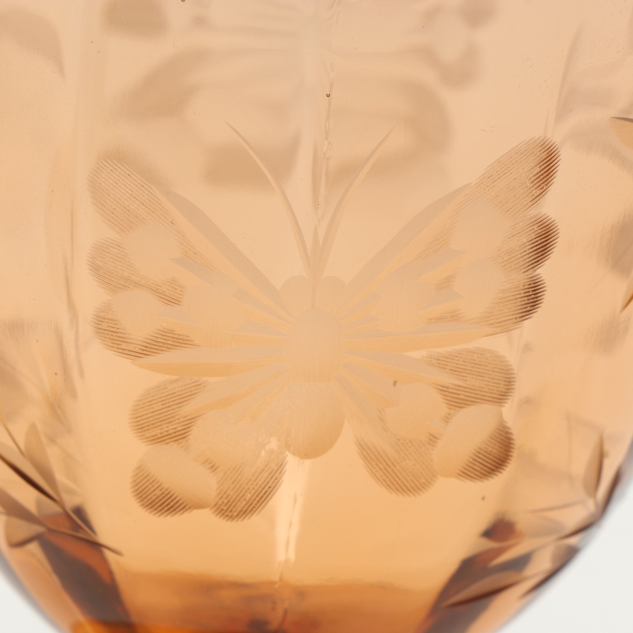 Heisey Sandwich Glass Souvenir Coasters with More Amber Glass Table Accessories