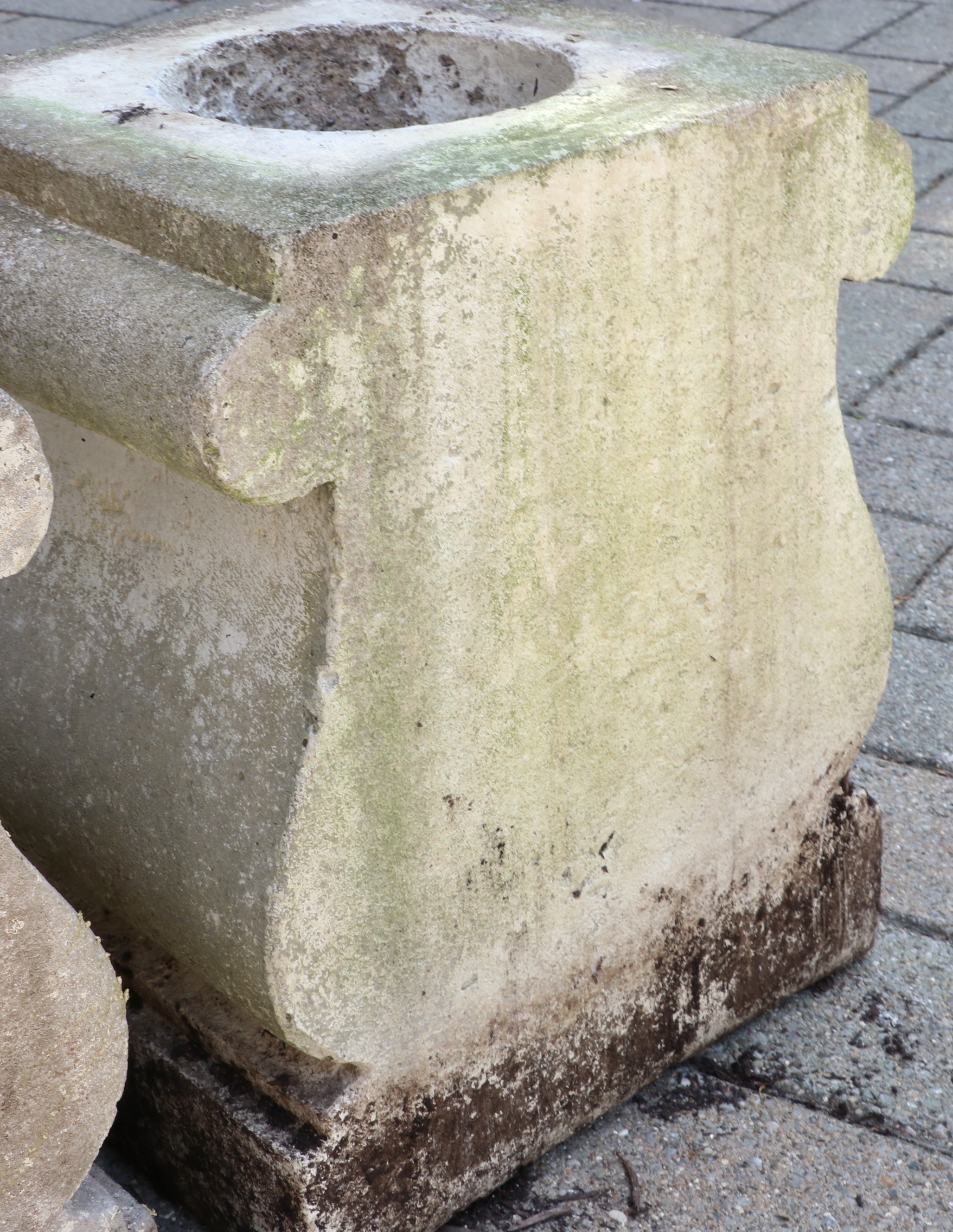 Neoclassical Cast Ionic Capital Garden Pedestals