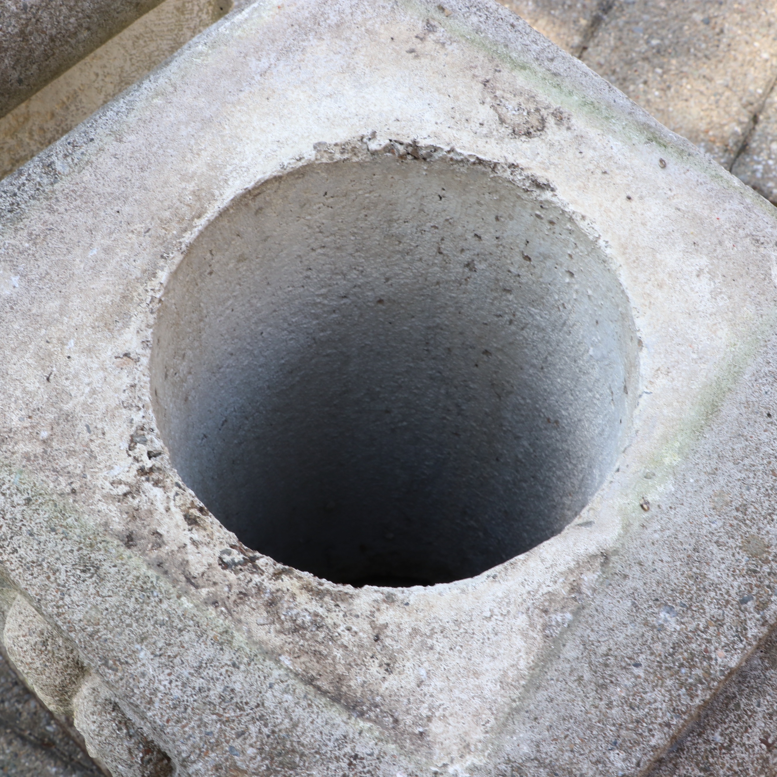 Neoclassical Cast Ionic Capital Garden Pedestals