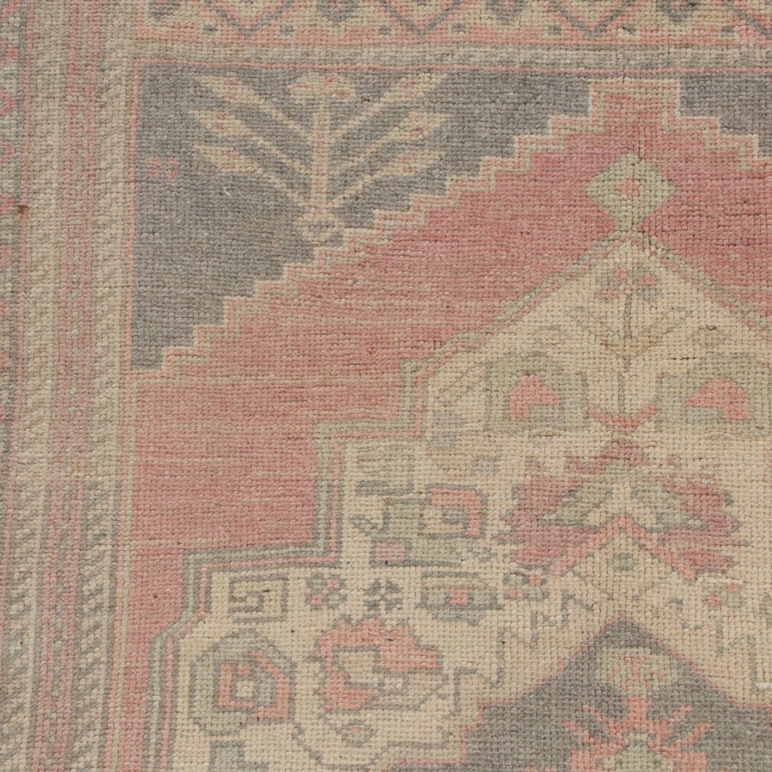 3'1 x 6' Hand-Knotted Turkish Anatolian Style Area Rug