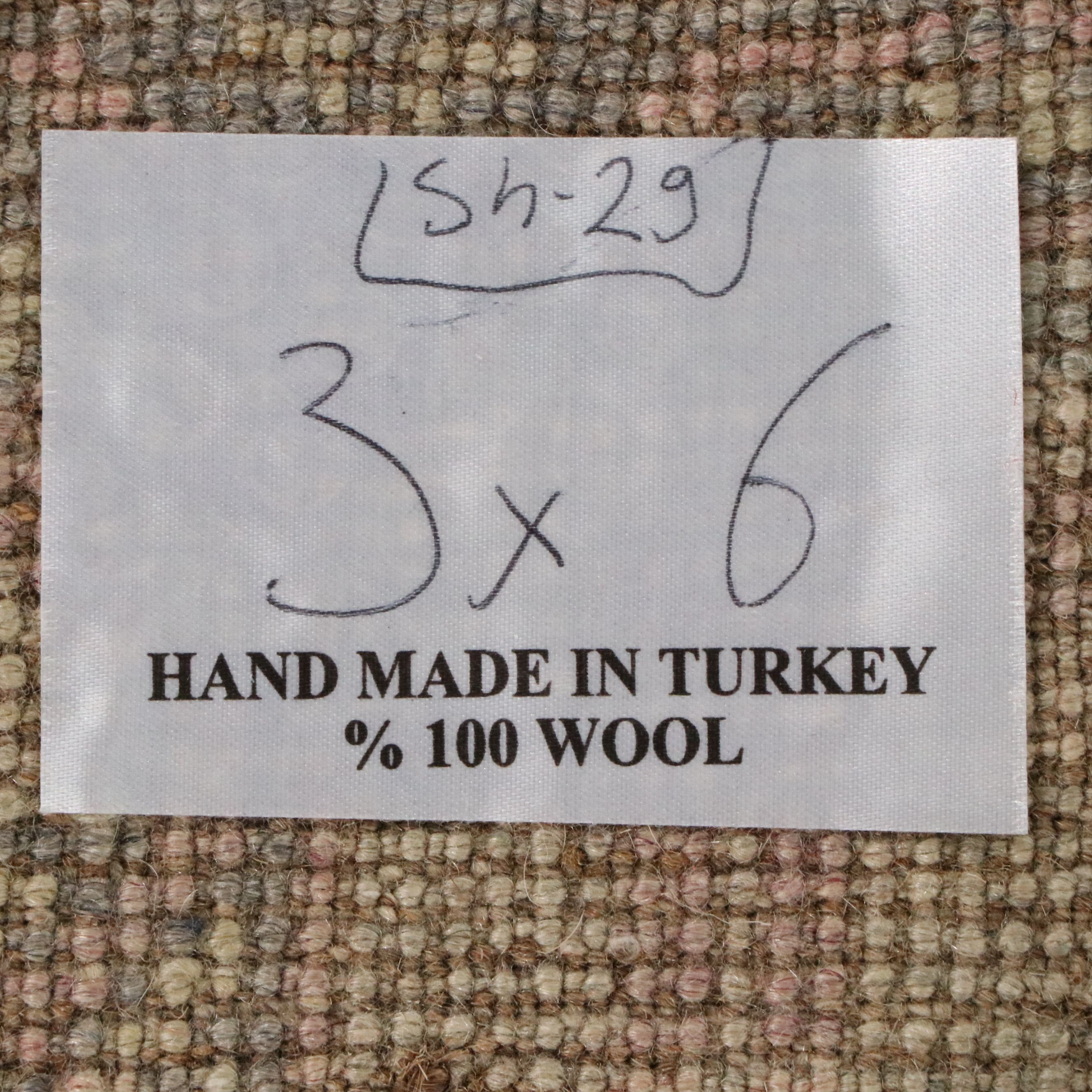3'1 x 6' Hand-Knotted Turkish Anatolian Style Area Rug