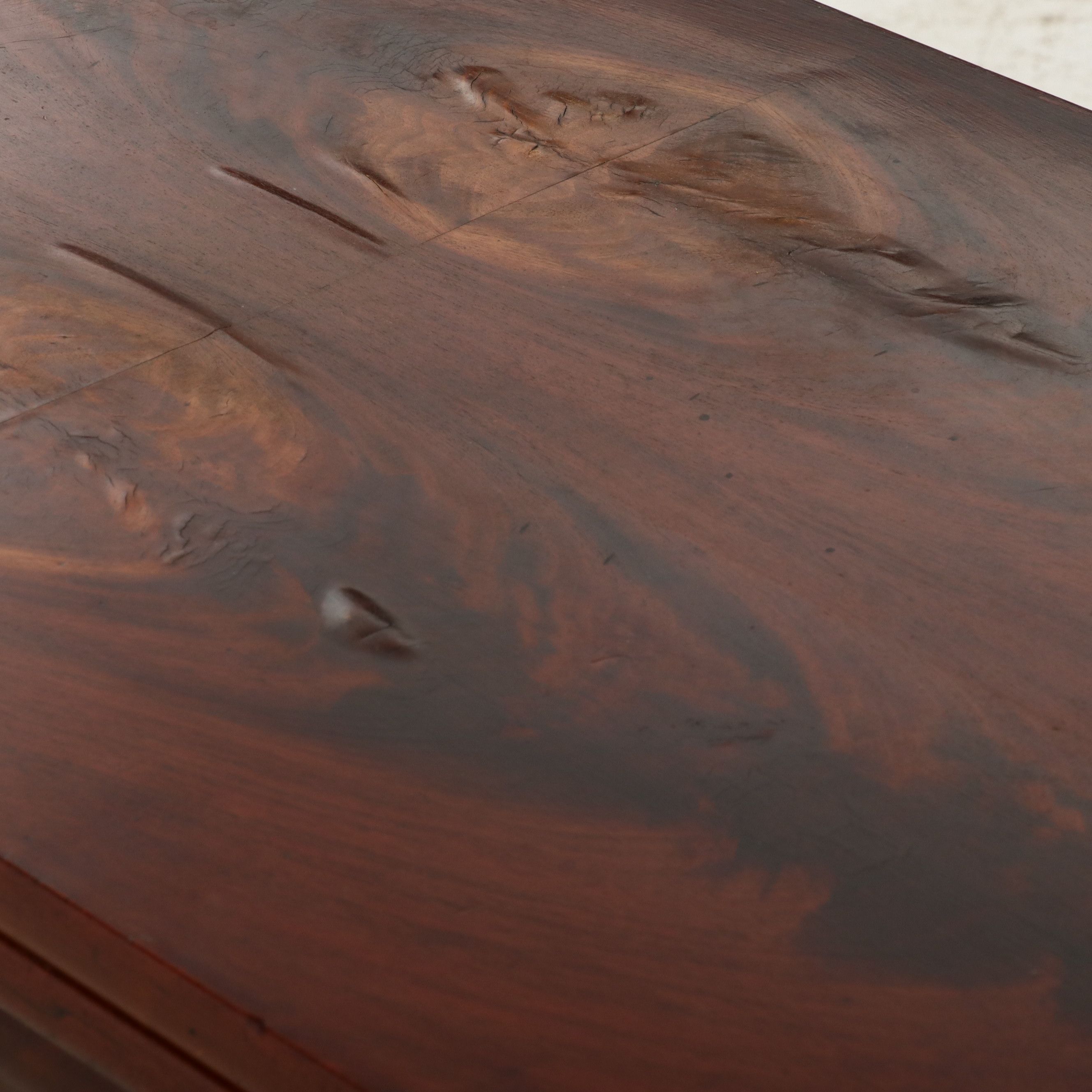 Empire Style Mahogany Veneer Flip-Top Games Table, Mid-19th Century