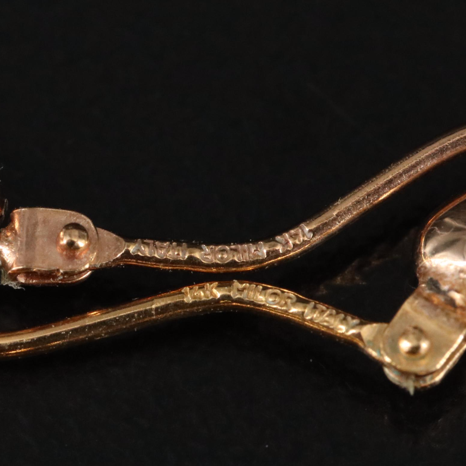 14K Electroformed Oval Hoop Earrings