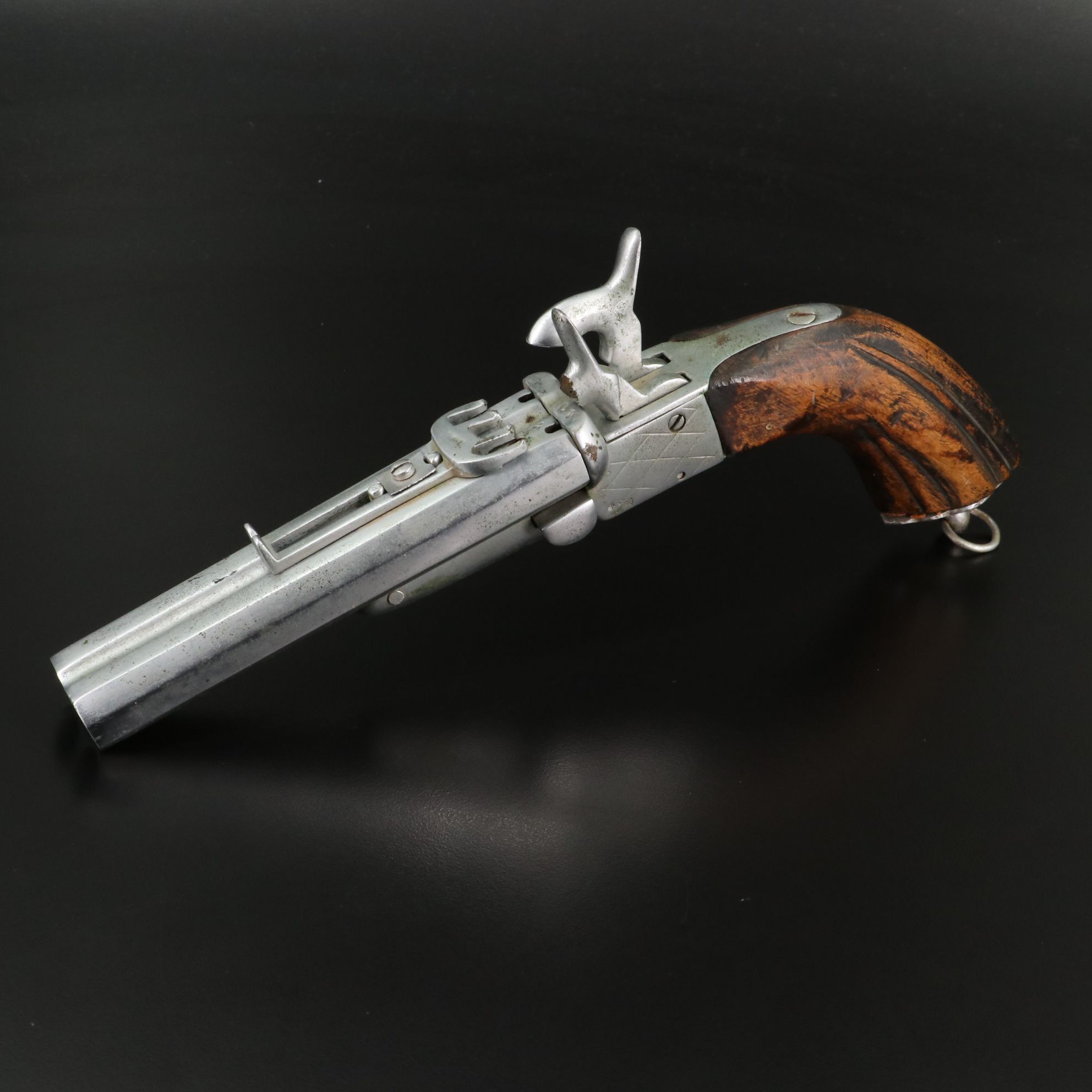 French Style Double Barrel Pinfire Pistol