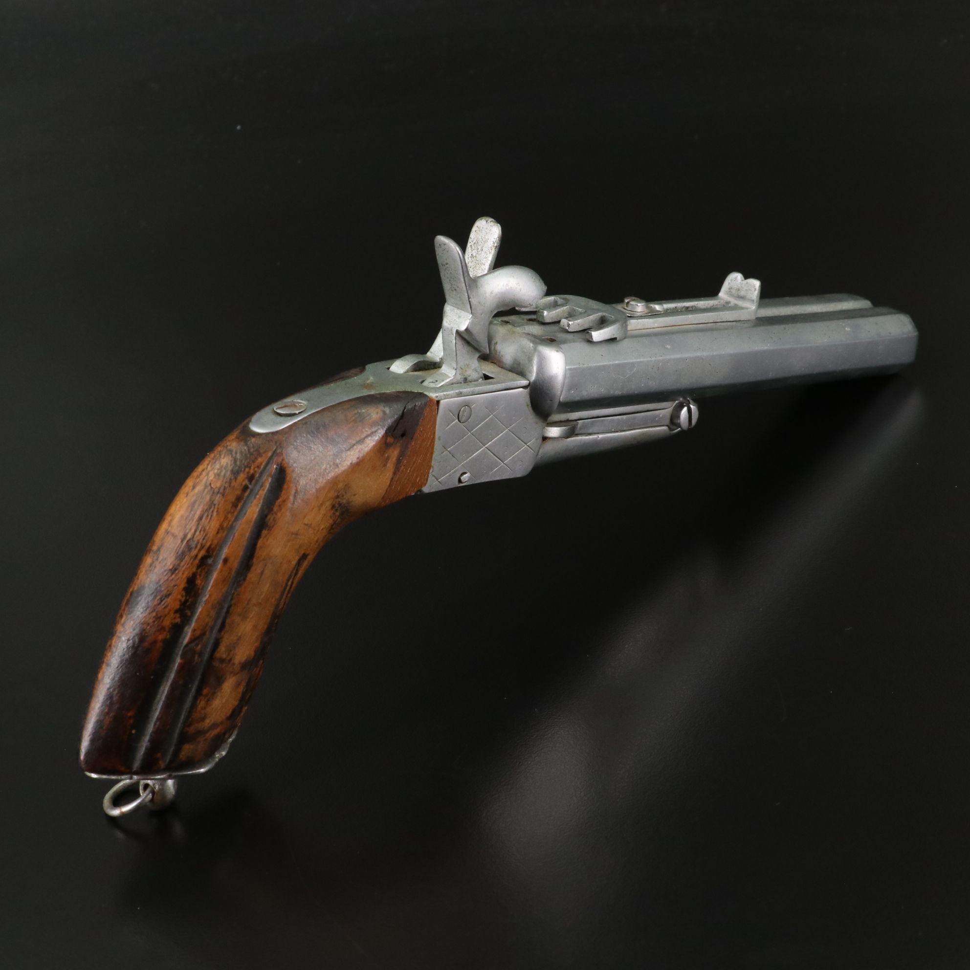 French Style Double Barrel Pinfire Pistol