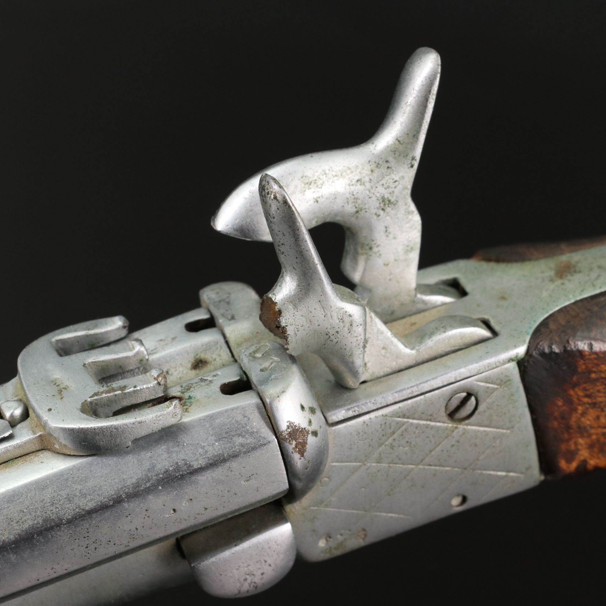 French Style Double Barrel Pinfire Pistol