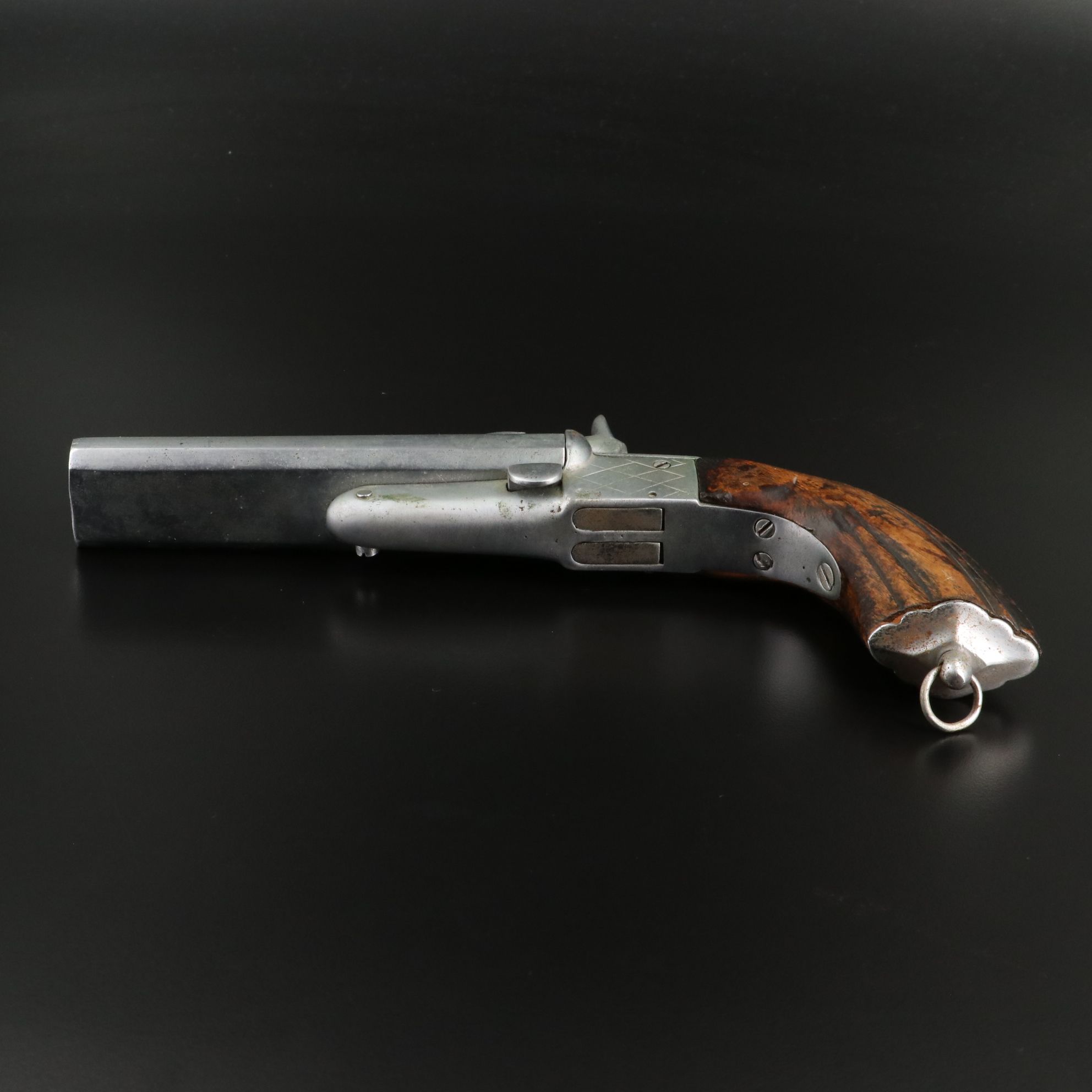 French Style Double Barrel Pinfire Pistol