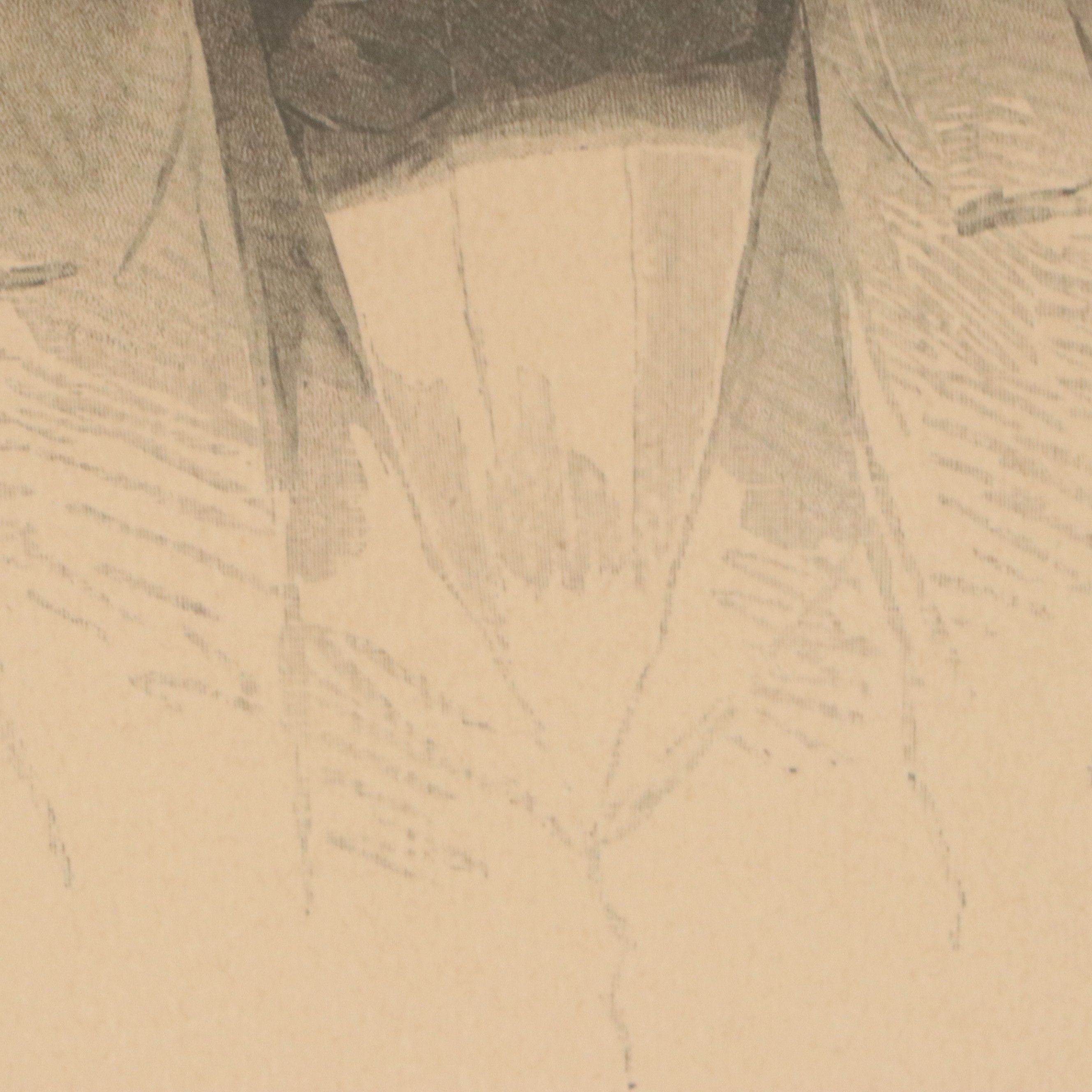 Francis B. Carpenter Wood Engraving "Abraham Lincoln"